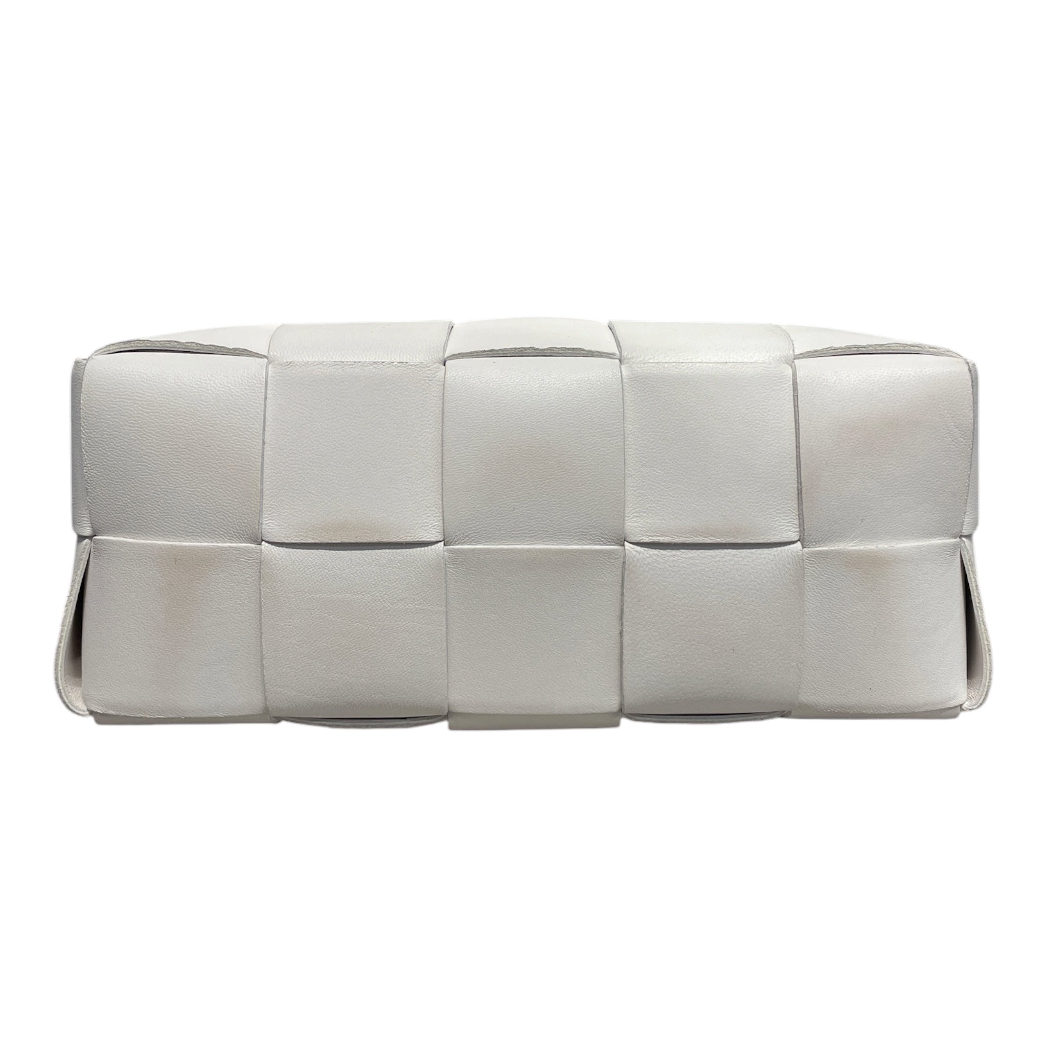 BOTTEGA VENETA/Hand Bag/Leather/WHT/SMALL BRICK CASSETTE view 3
