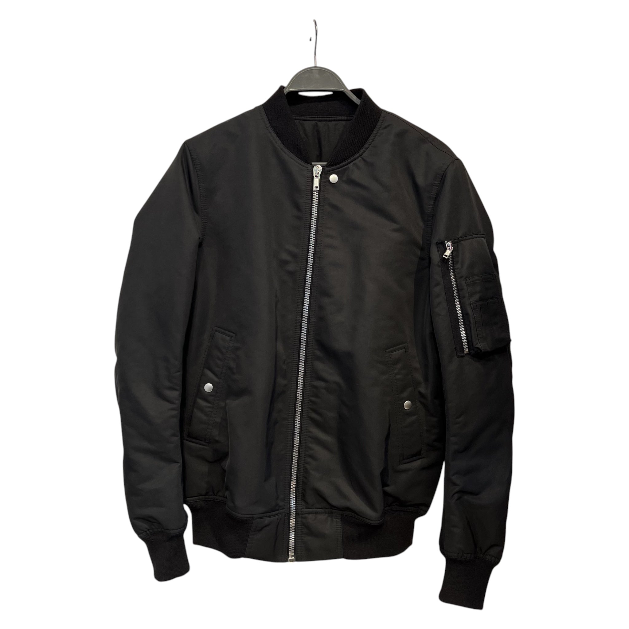 Rick Owens/Flight Jkt/48/Nylon/BLK/classic flight jkt view 1