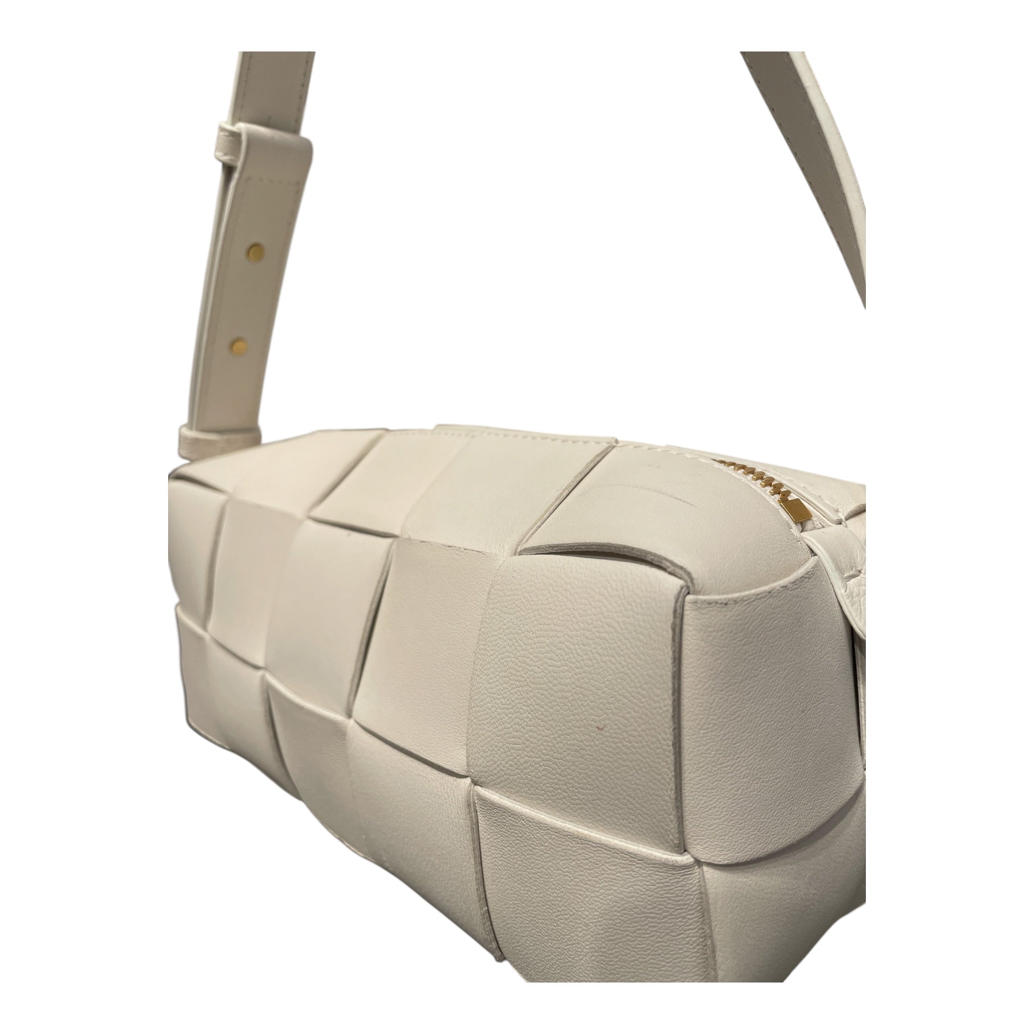 BOTTEGA VENETA/Hand Bag/Leather/WHT/SMALL BRICK CASSETTE view 6