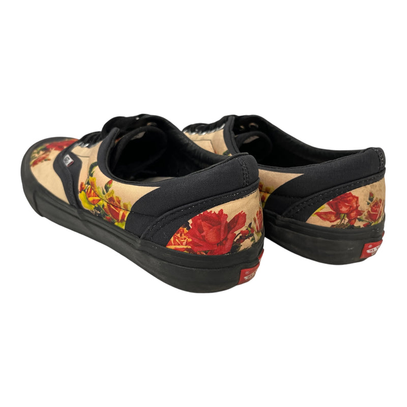 VANS/Supreme/Jean Paul Gaultier/Low-Sneakers/US 12/Floral Pattern/Cotton/CRM/era pro