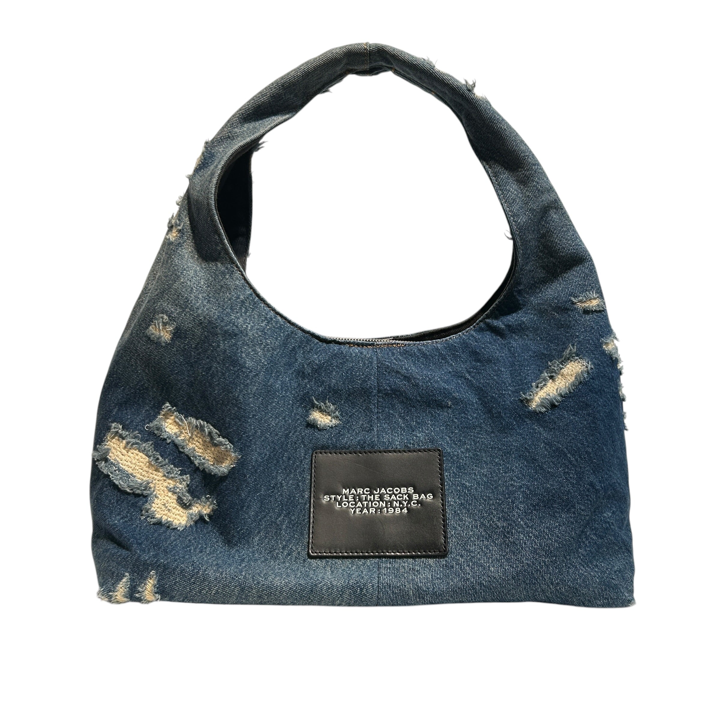 MARC JACOBS/Tote Bag/Denim/IDG/Denim Distressed The Sack Bag view 2