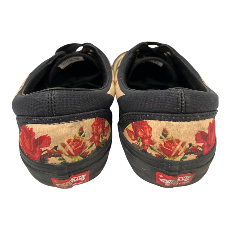 VANS/Supreme/Jean Paul Gaultier/Low-Sneakers/US 12/Floral Pattern/Cotton/CRM/era pro