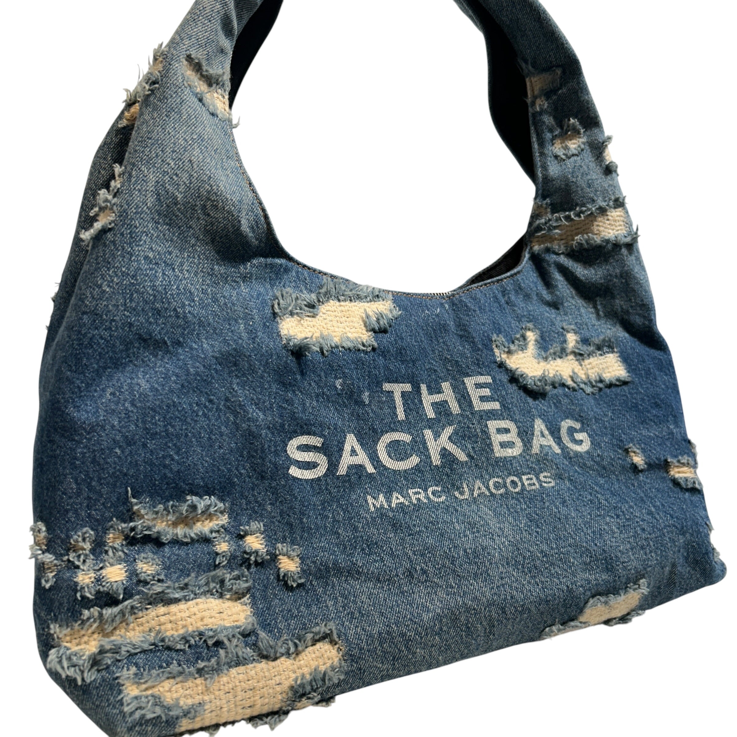 MARC JACOBS/Tote Bag/Denim/IDG/Denim Distressed The Sack Bag view 6