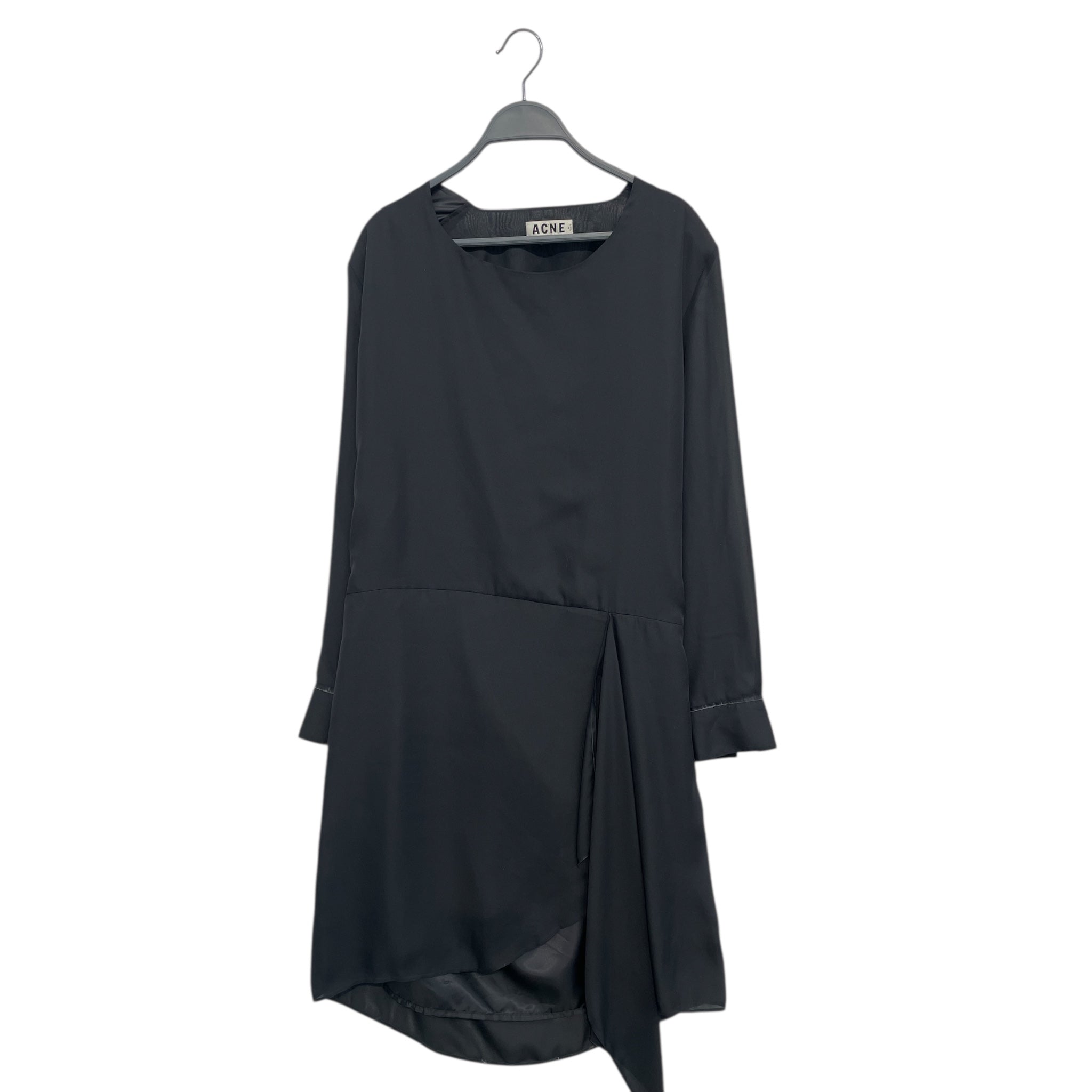 Acne Studios/Tunic Dress/34/Nylon/BLK/black ress view 1