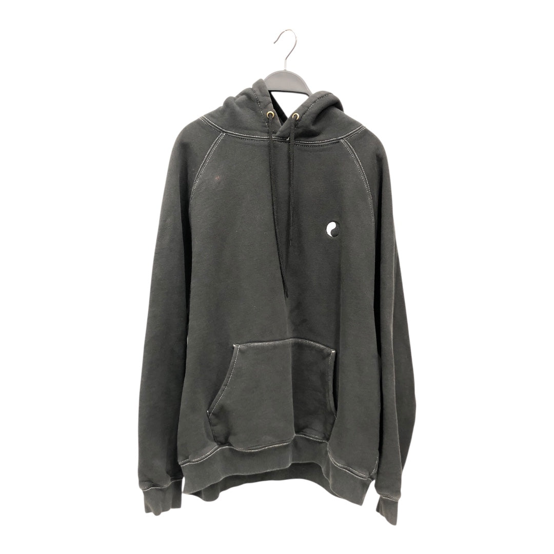OUR LEGACY/Hoodie/48/Cotton/BLK/Oversize/YinYang Wte Stitching view 1
