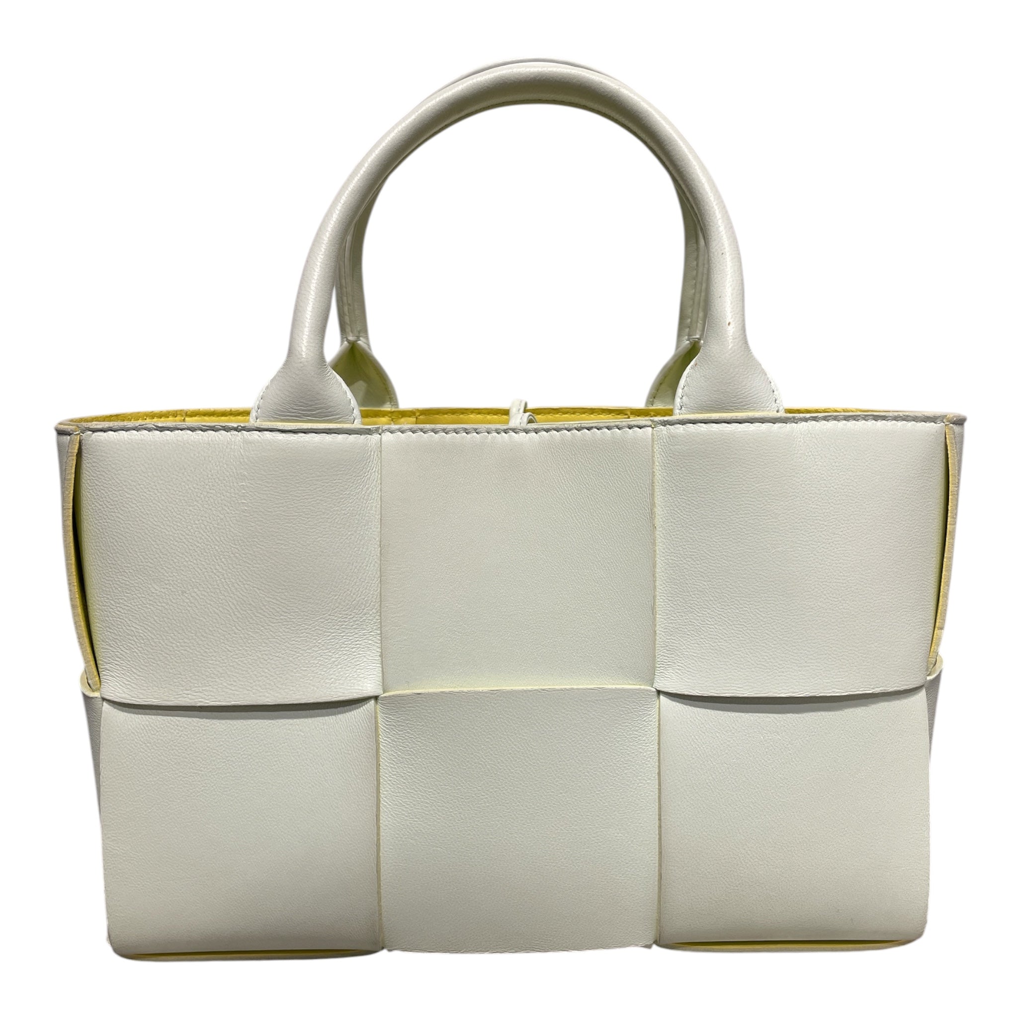 BOTTEGA VENETA/Hand Bag/Leather/WHT/ARCO LTHR BRICK CASSETTE view 1
