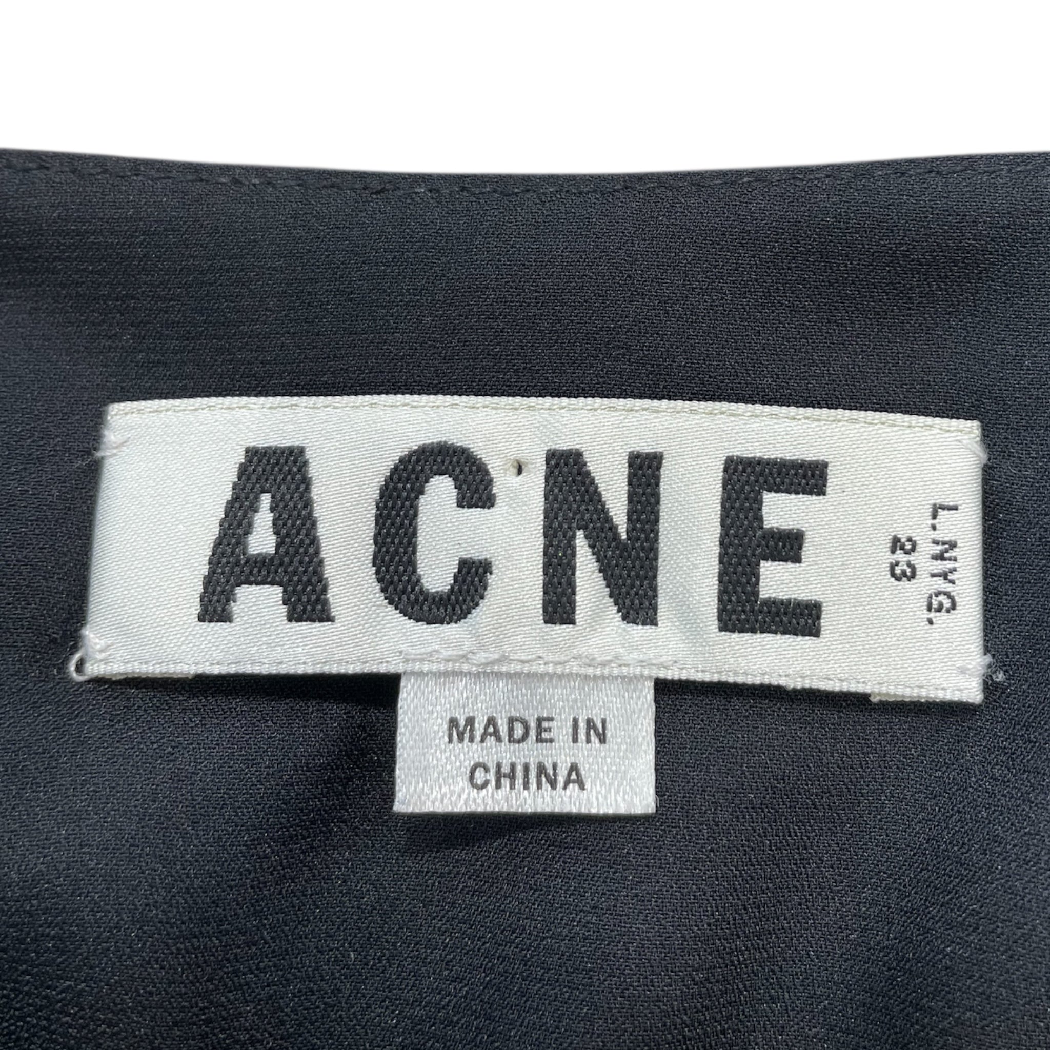 Acne Studios/Tunic Dress/34/Nylon/BLK/black ress view 5