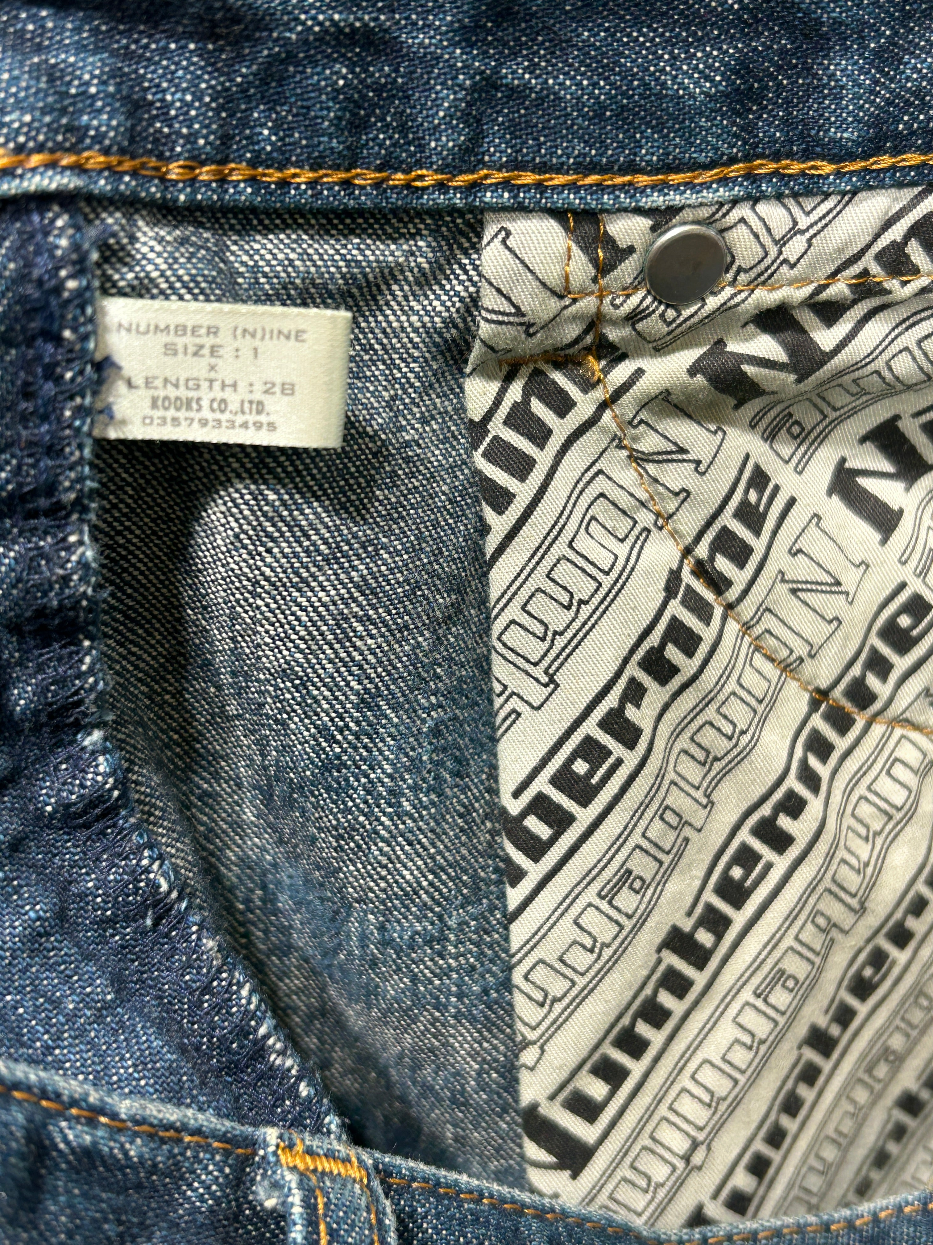 NUMBER (N)INE/Pants/30/Denim/IDG/SS02 MODERN AGE view 3