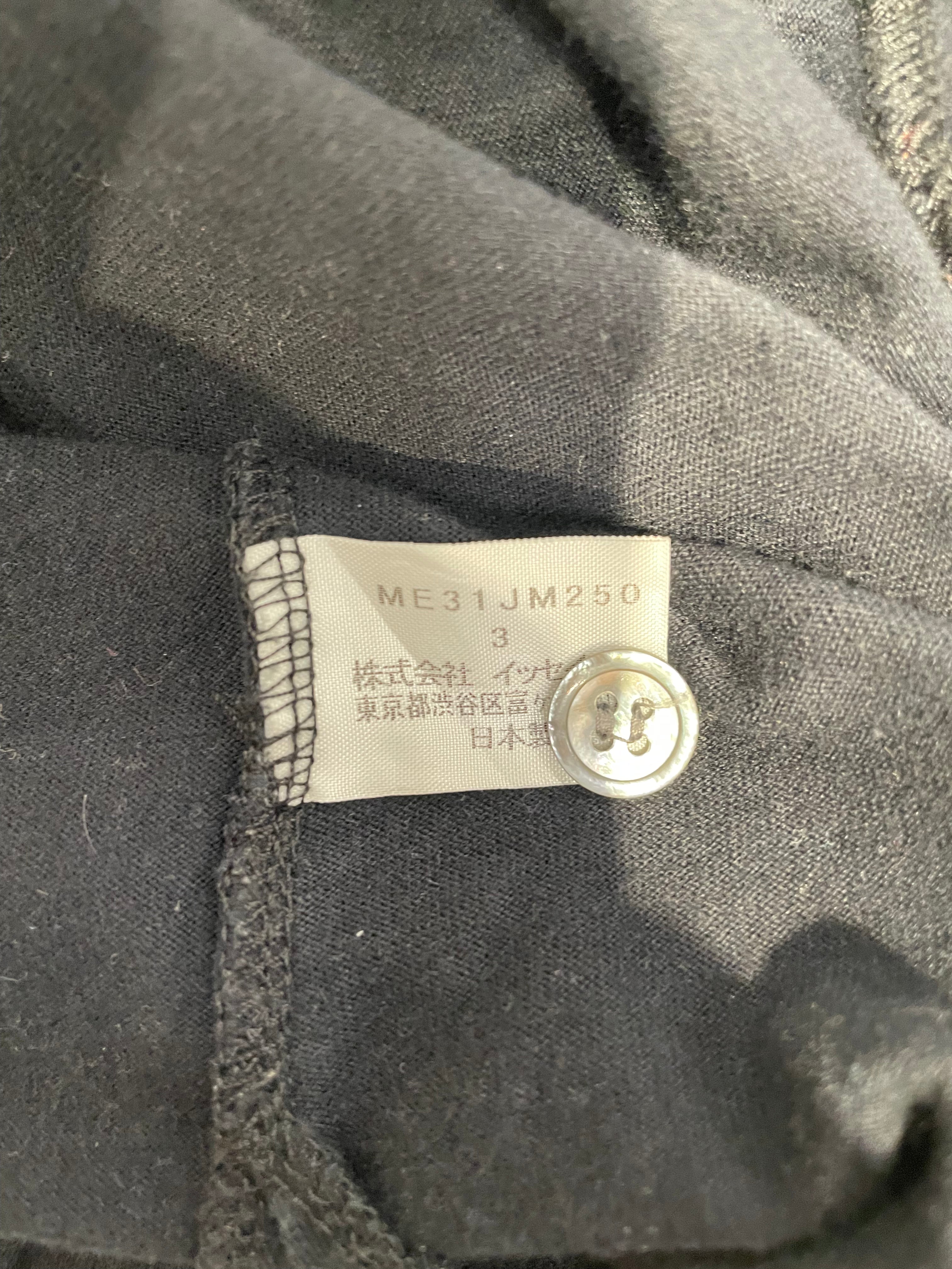 ISSEY MIYAKE/Polo Shirt/3/Cotton/BLK/RED DOT LINE DOWN MIDDLE view 4