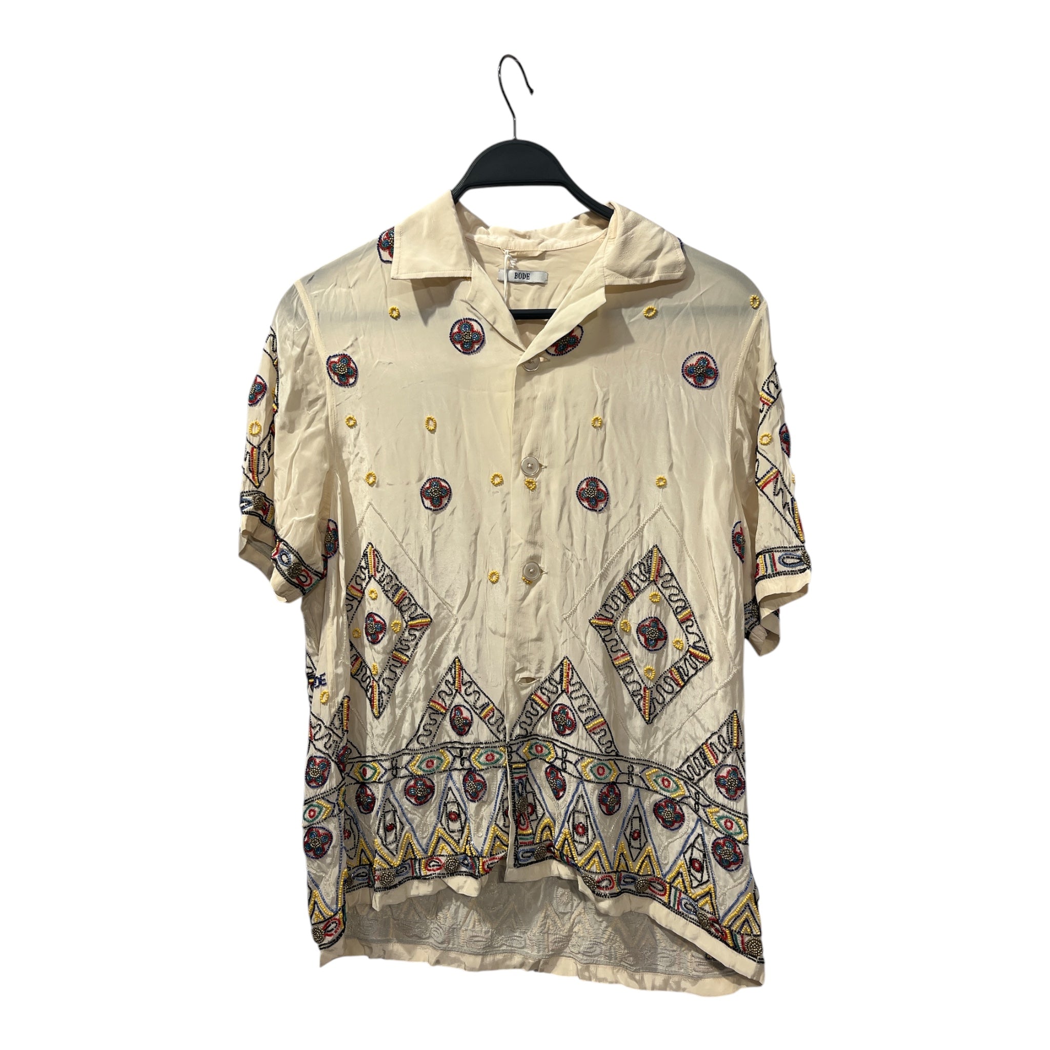 BODE/SS Shirt/XS/S/CRM/All Over Print/DIVINE BEADED view 1