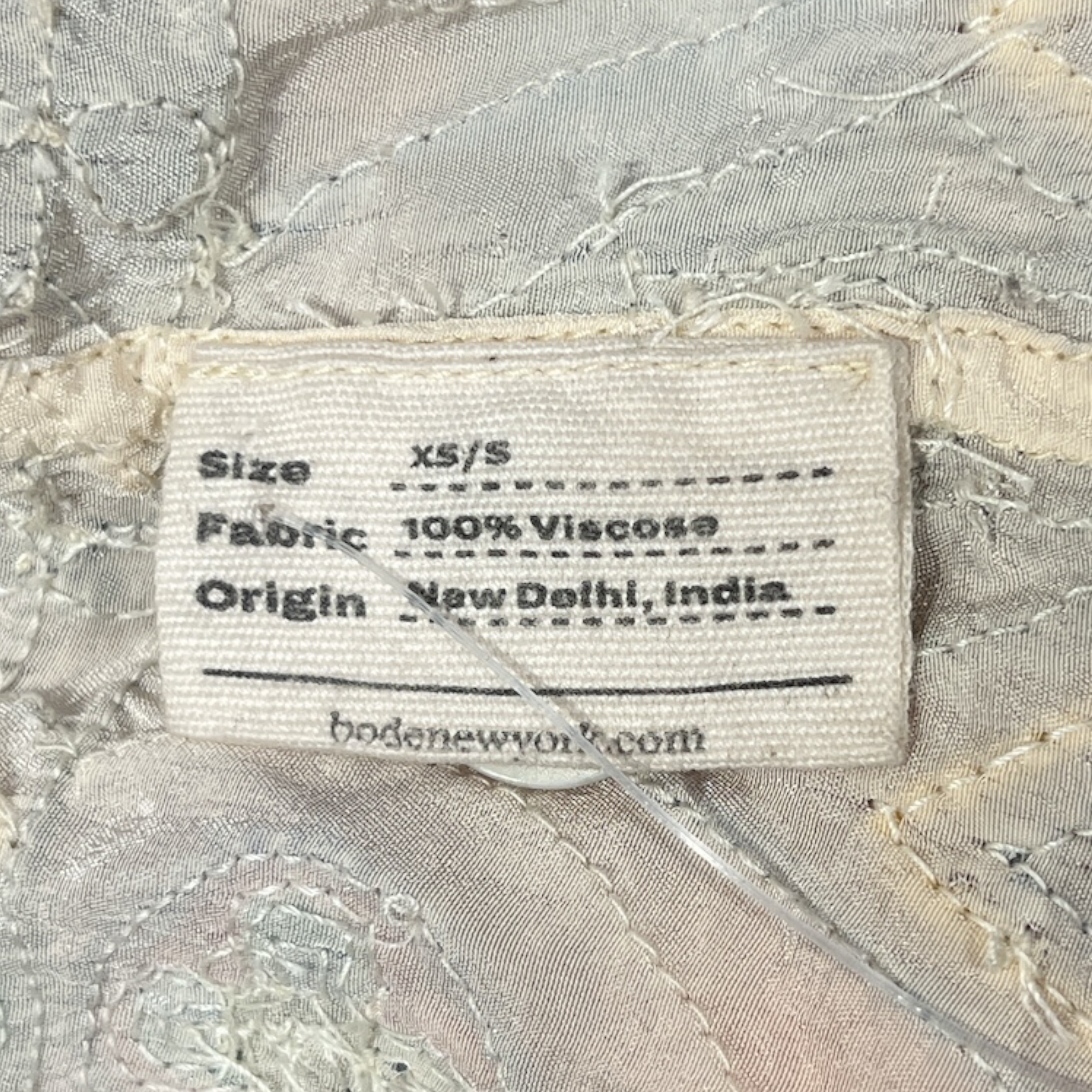BODE/SS Shirt/XS/S/CRM/All Over Print/DIVINE BEADED view 3
