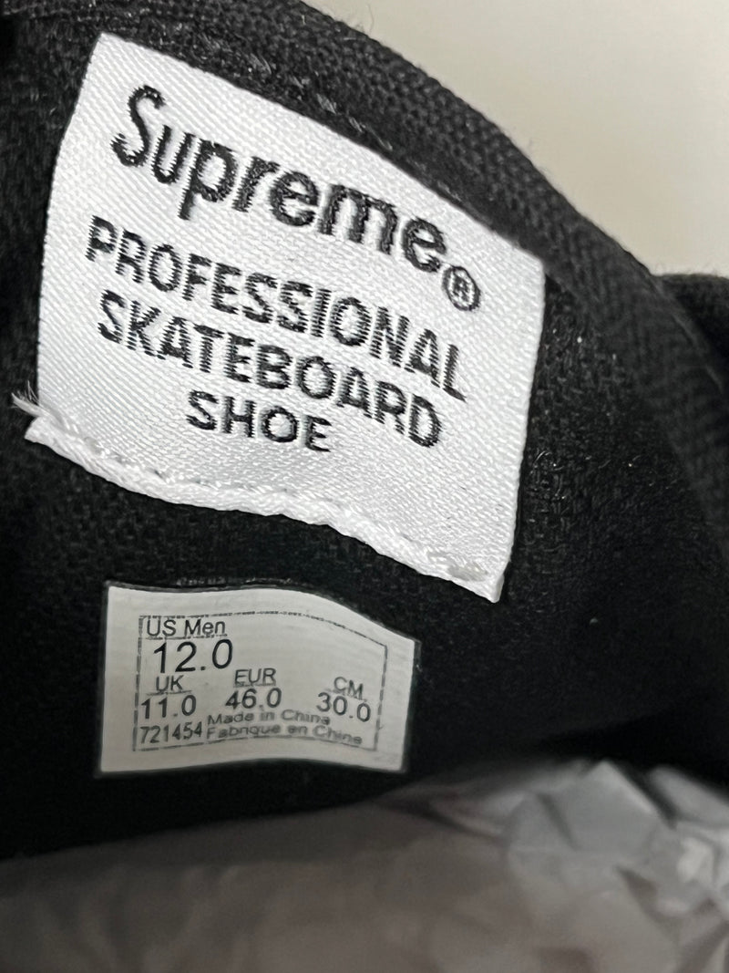 VANS/Supreme/Jean Paul Gaultier/Low-Sneakers/US 12/Floral Pattern/Cotton/CRM/chukka pro