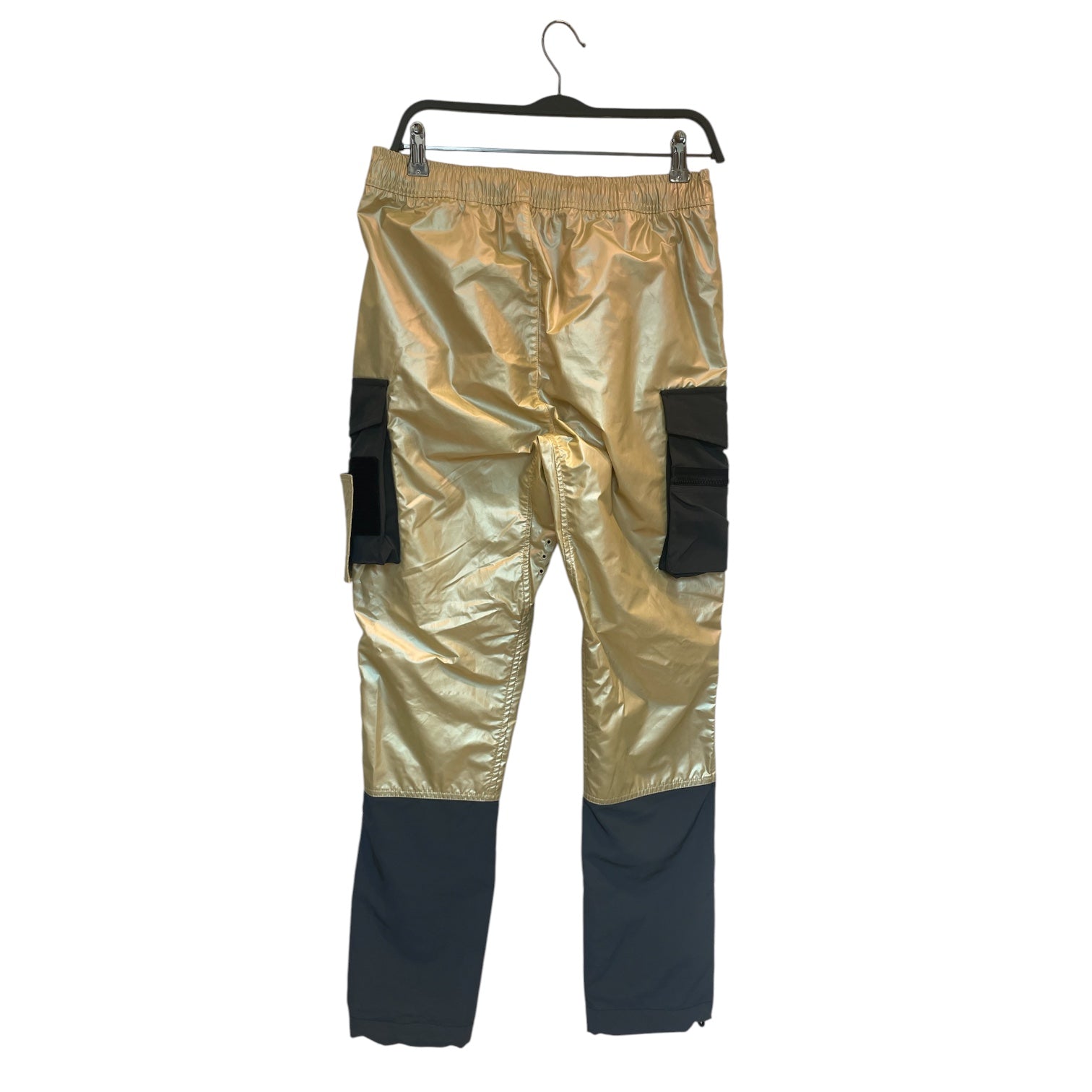 STONE ISLAND/Cargo Pants/29/Polyester/GLD/PEARL  CARGO W BLACK POCKETS view 2