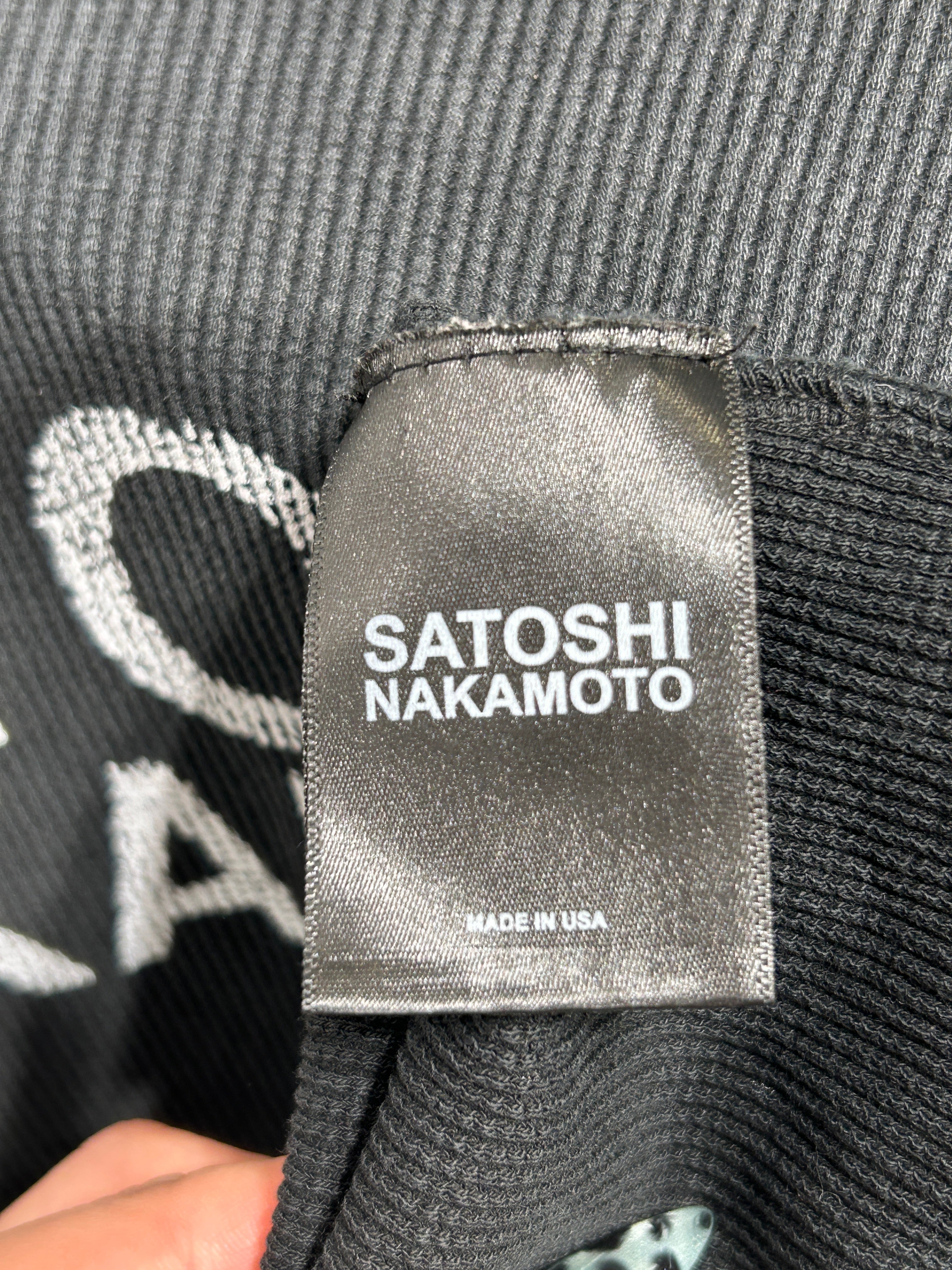 Satoshi Nakamoto/LS T-Shirt/XL/Cotton/BLK/Graphic/Logo Graphic view 4