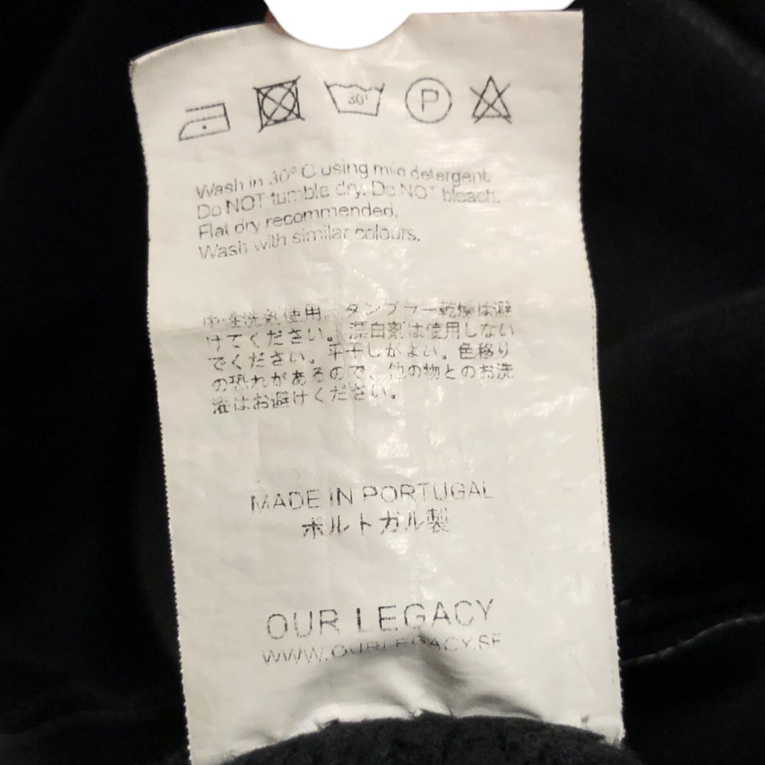 OUR LEGACY/Hoodie/48/Cotton/BLK/Oversize/YinYang Wte Stitching view 4