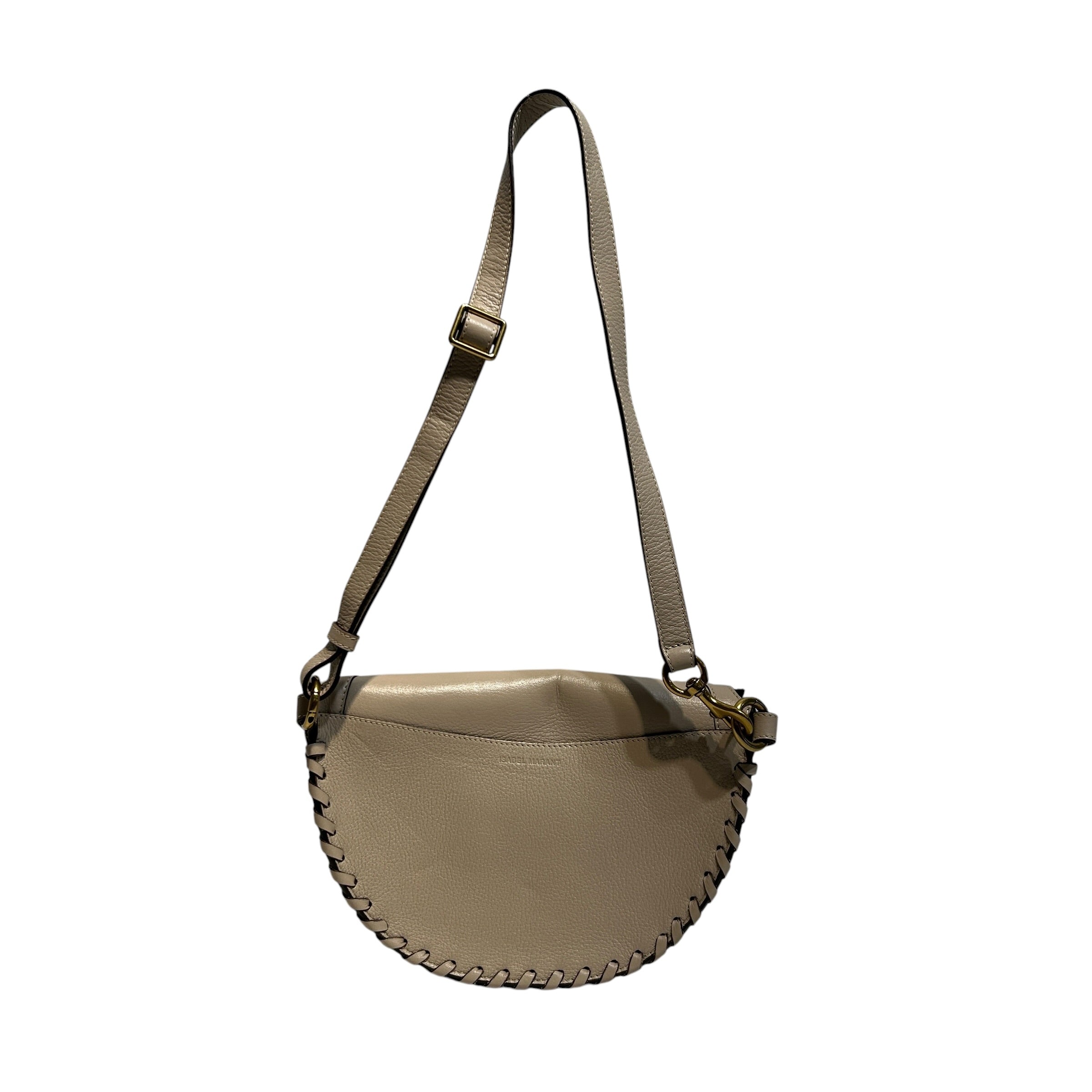 ISABEL MARANT/Fanny Pack/Leather/BEG/Skano Bag Stitched view 2