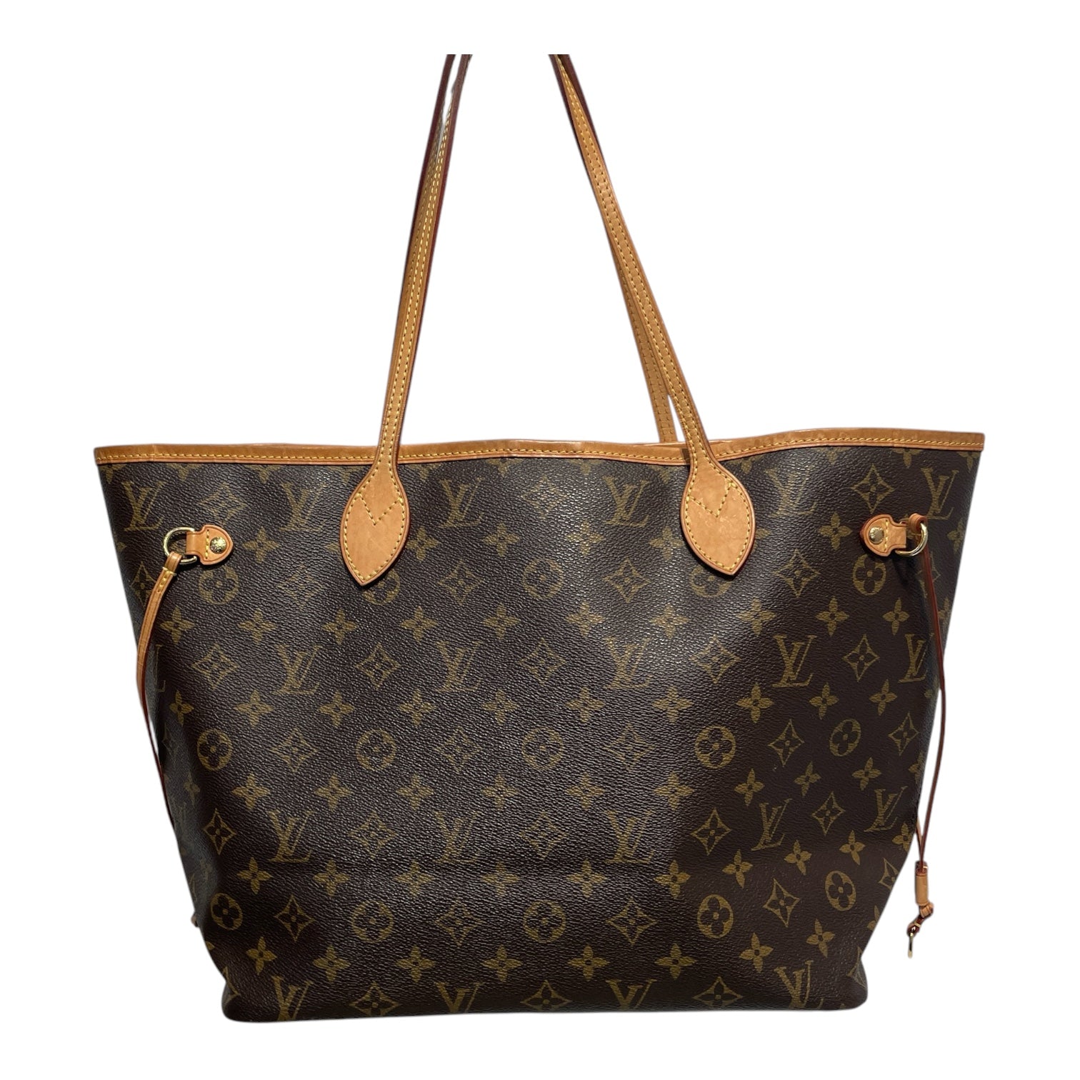 LOUIS VUITTON/Tote Bag/Monogram/Leather/BRW/NEVERFUL PM/BEIGE IN view 1