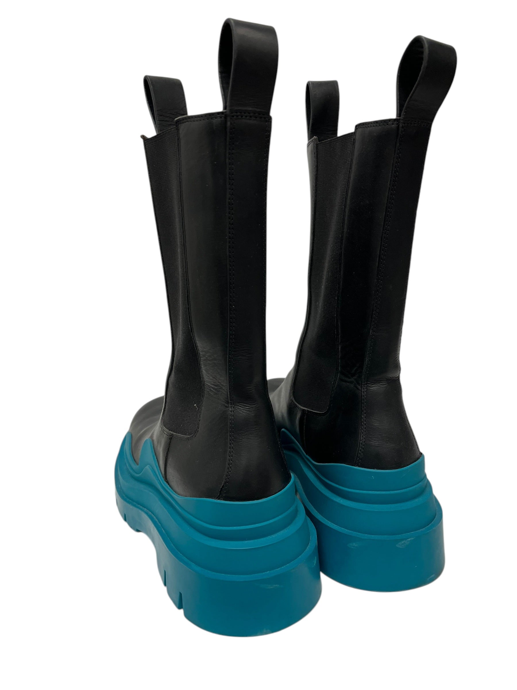 BOTTEGA VENETA/Boots/EU 39.5/Leather/BLU/ view 2