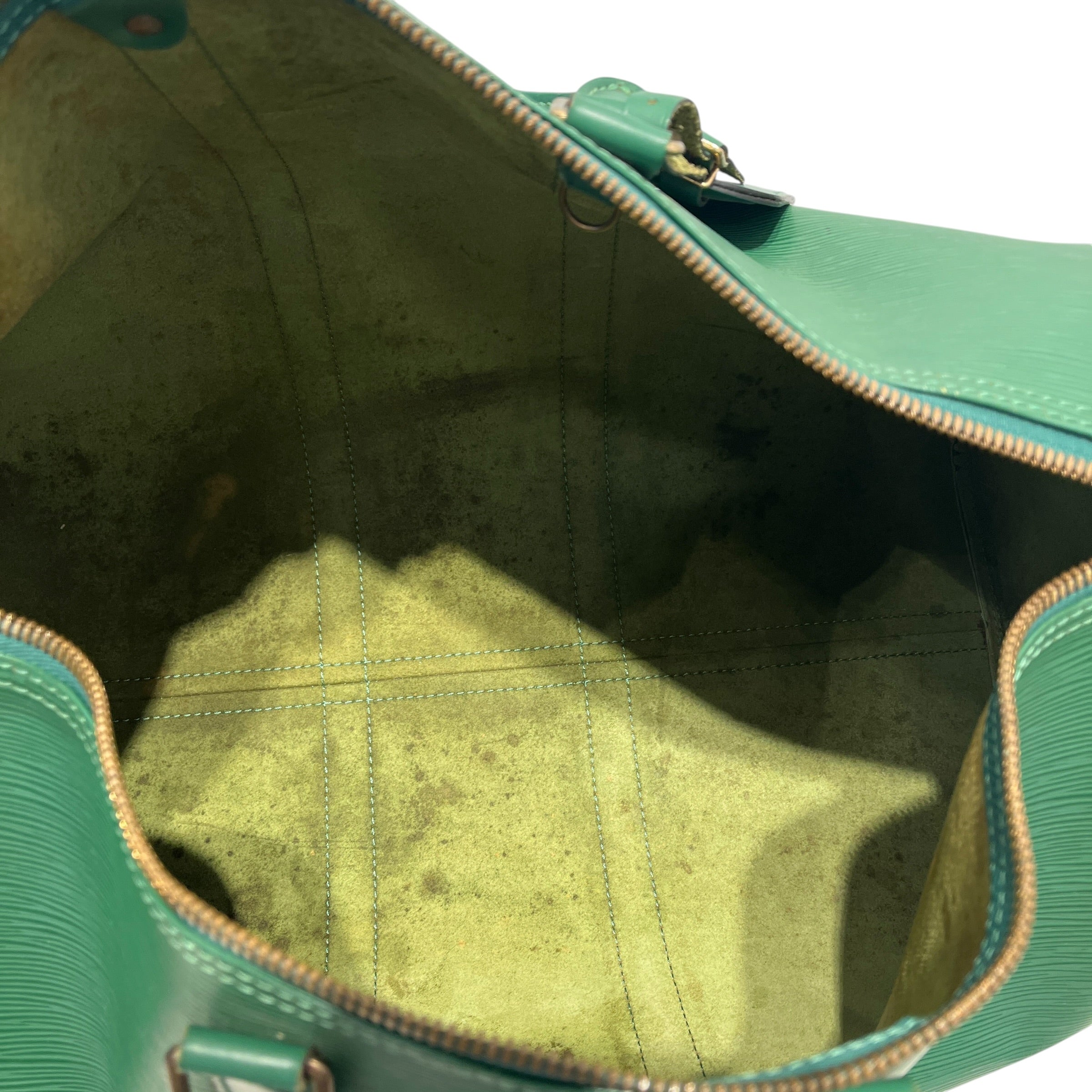 LOUIS VUITTON/Boston Bag/Monogram/Leather/GRN/epi keepall 55 - bad interior view 4