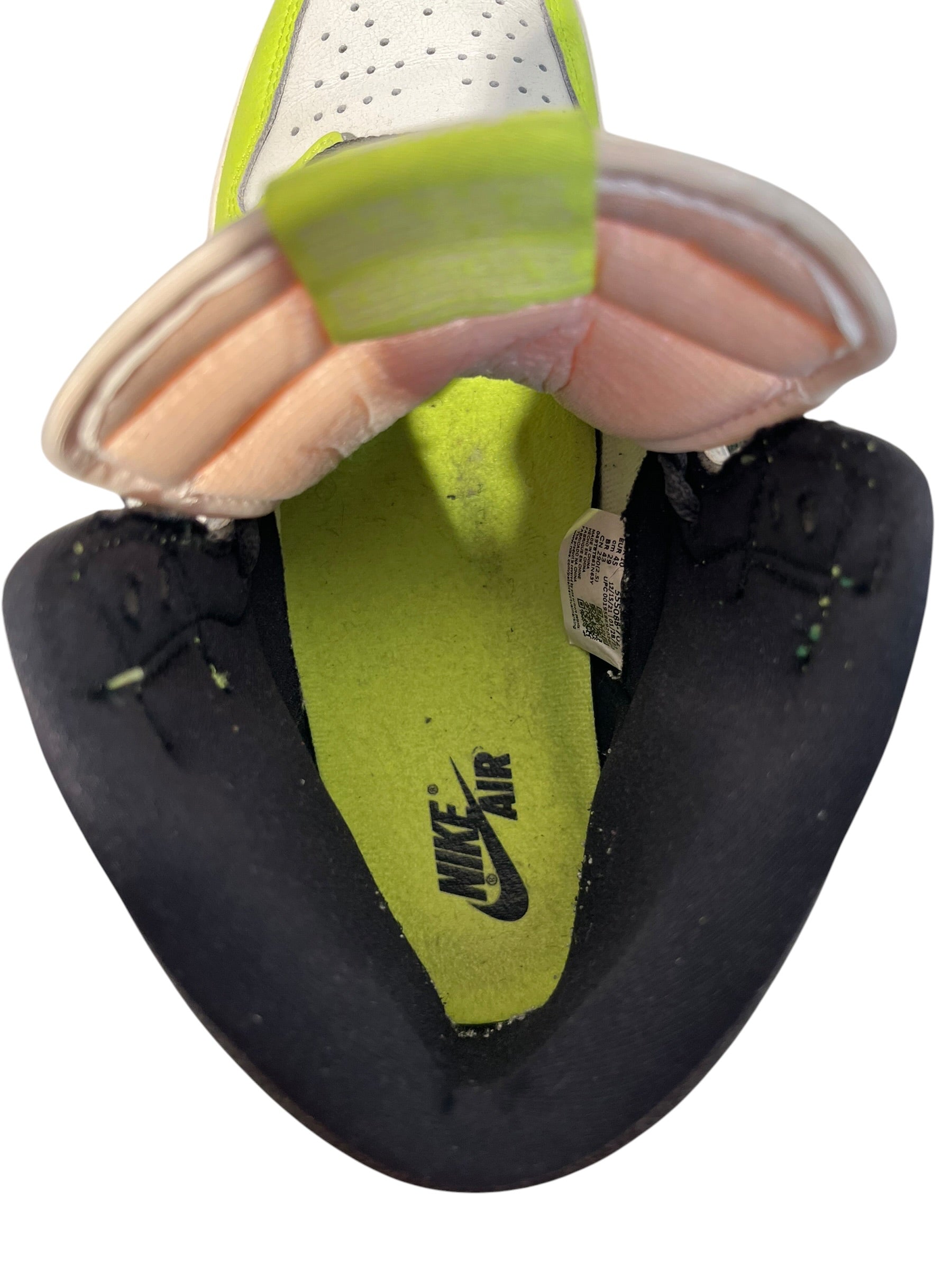 NIKE/Hi-Sneakers/US 11/Leather/YEL/JRDN 1 HIGH view 3