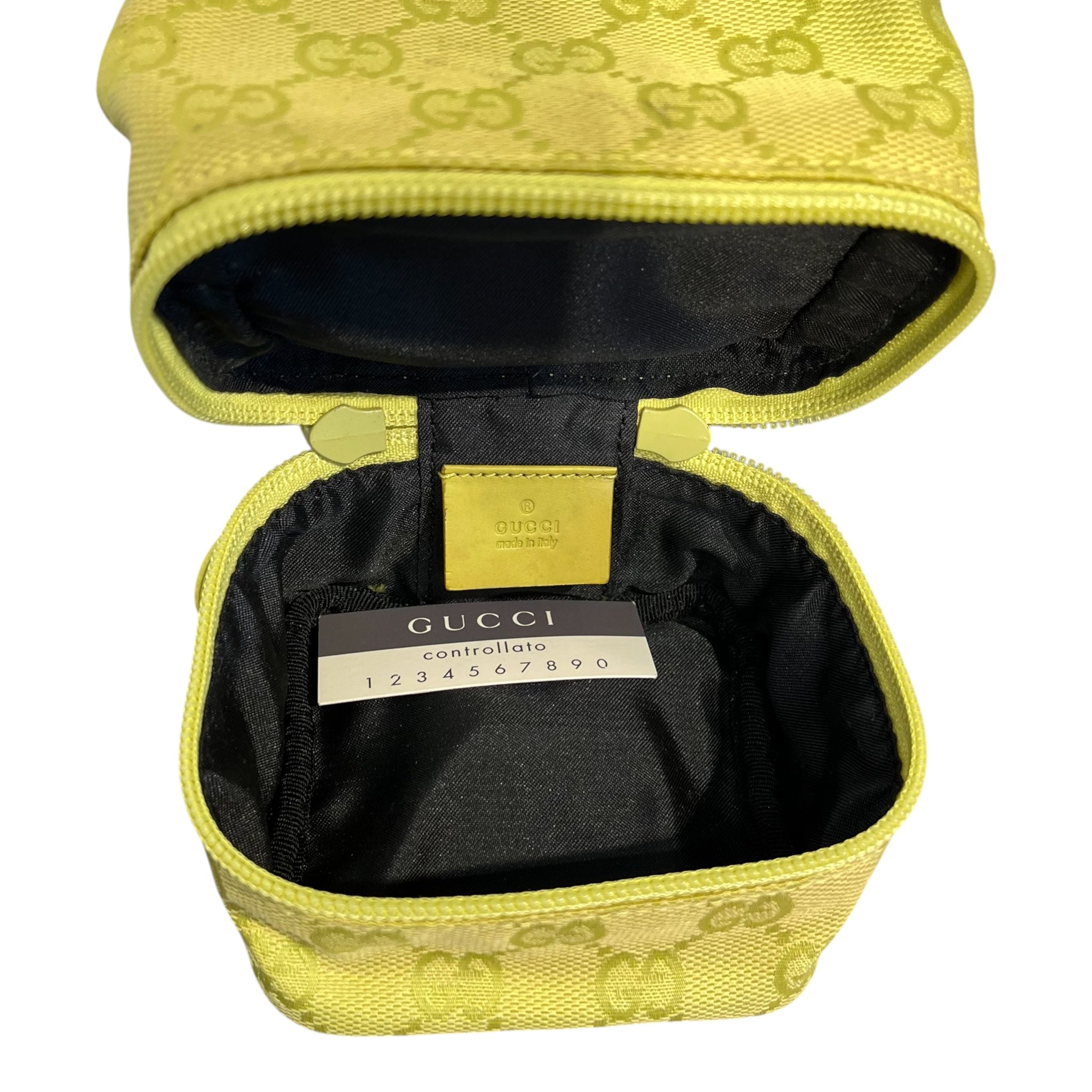 GUCCI/Pouch/Monogram/Cotton/GRN/drawstring pouch view 5