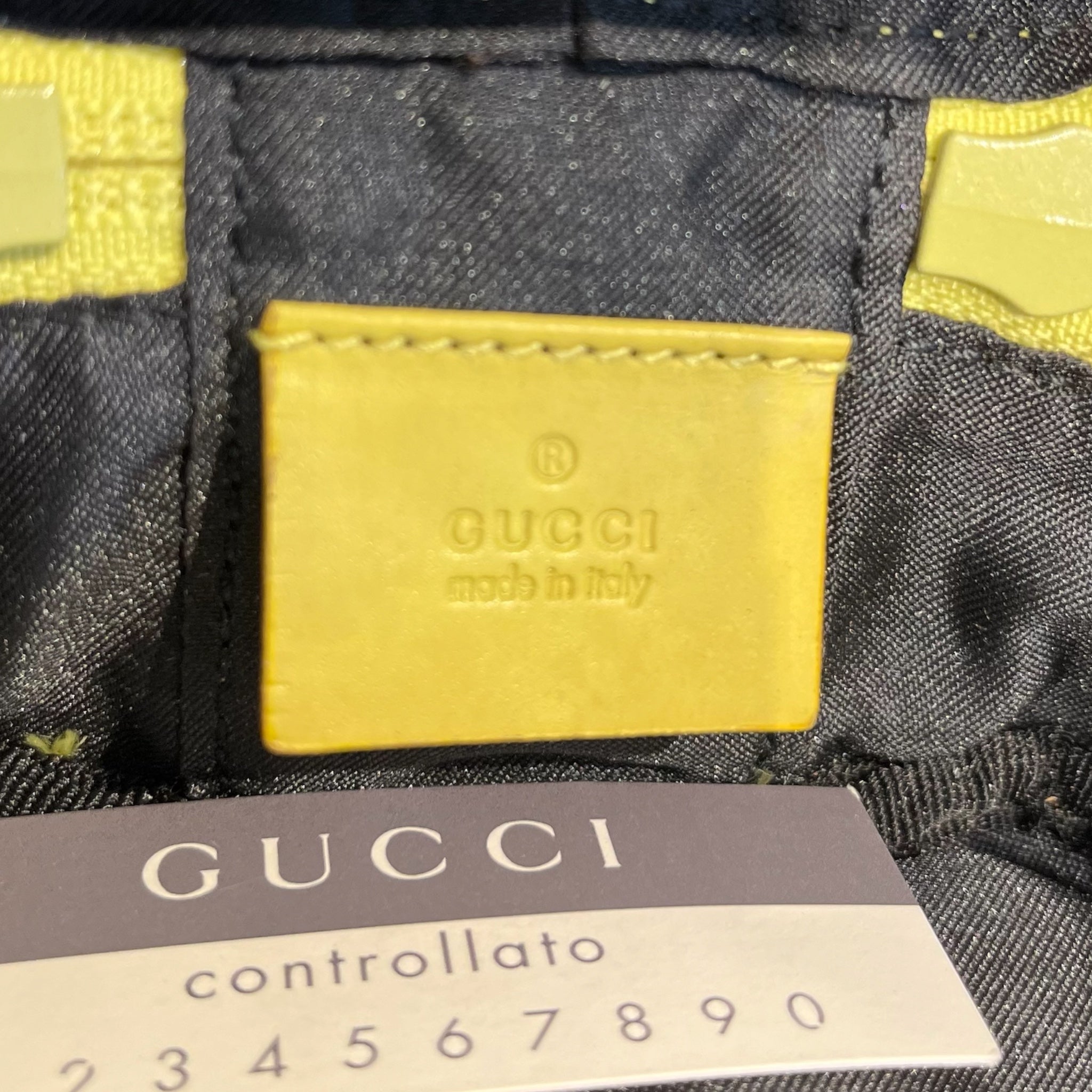GUCCI/Pouch/Monogram/Cotton/GRN/drawstring pouch view 6