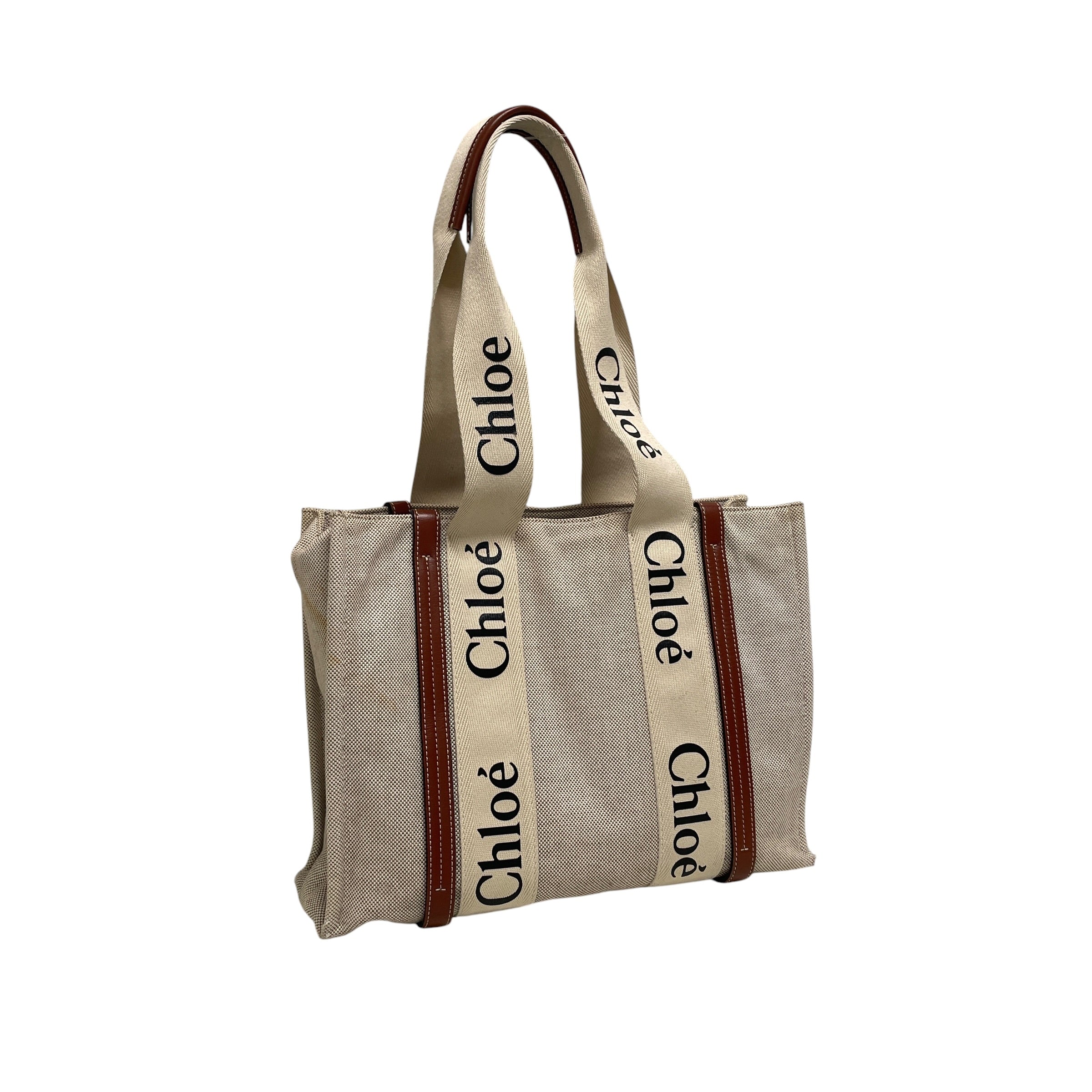 Chloe/Tote Bag/Cotton/CRM/GTDB9J7 view 1