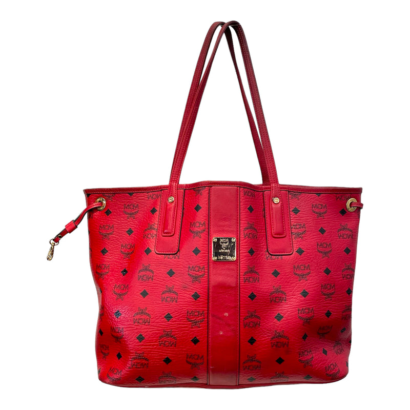 Mcm red medium tote Clearance