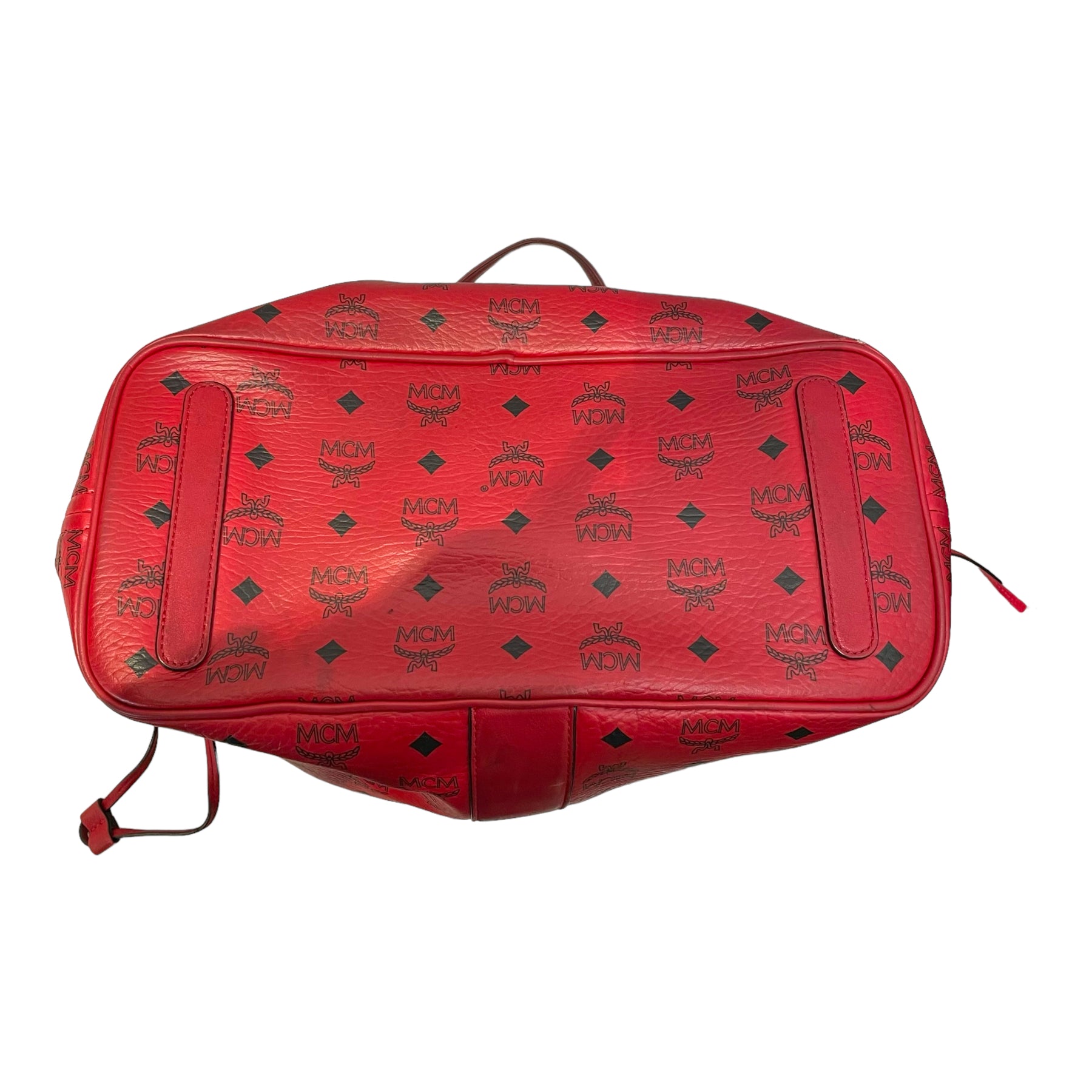 Red mcm bag on sale sale