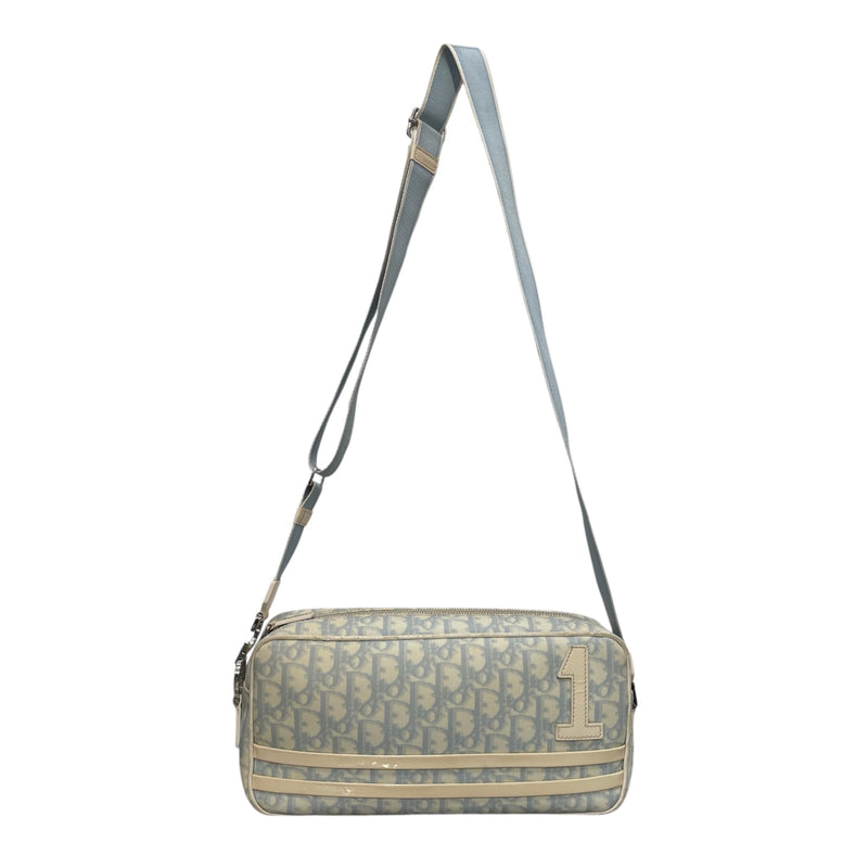 Christian Dior/Hand Bag/Monogram/BLU/TROTTER HANDBAG