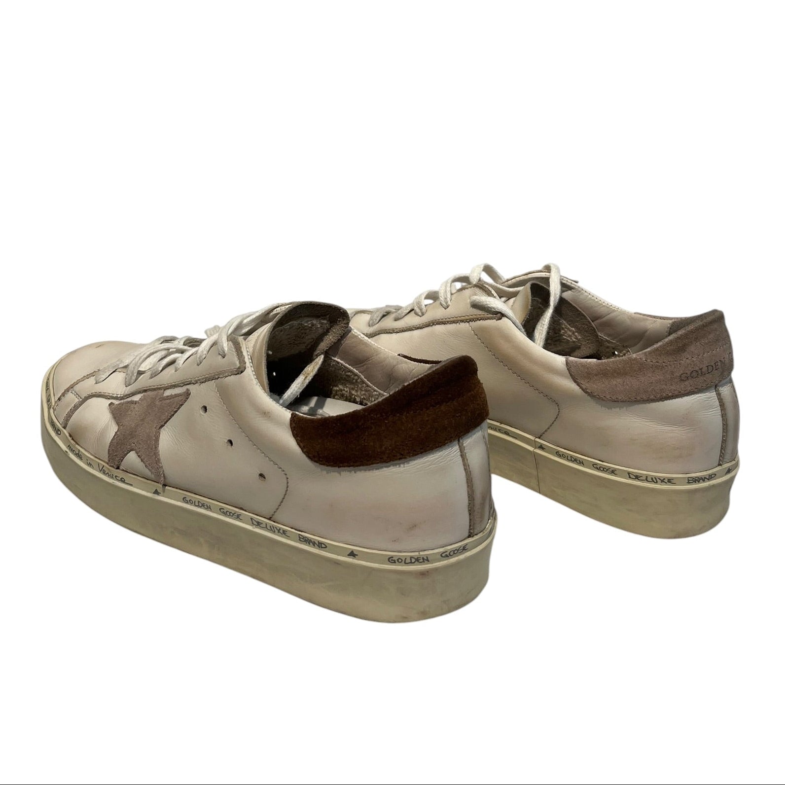 GOLDEN GOOSE/Low-Sneakers/US 8.5/Leather/WHT/hi-star view 2