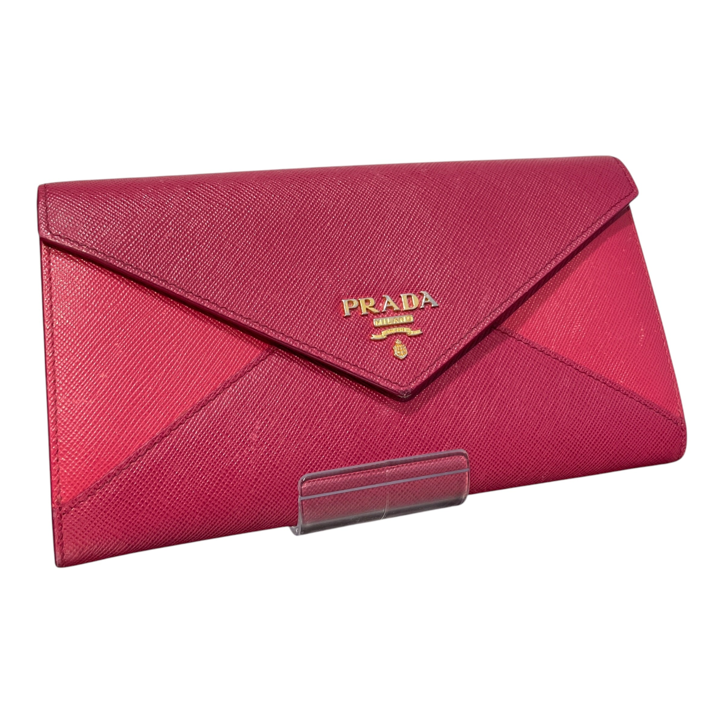 PRADA/Wallet/Monogram/Leather/PNK/c view 1