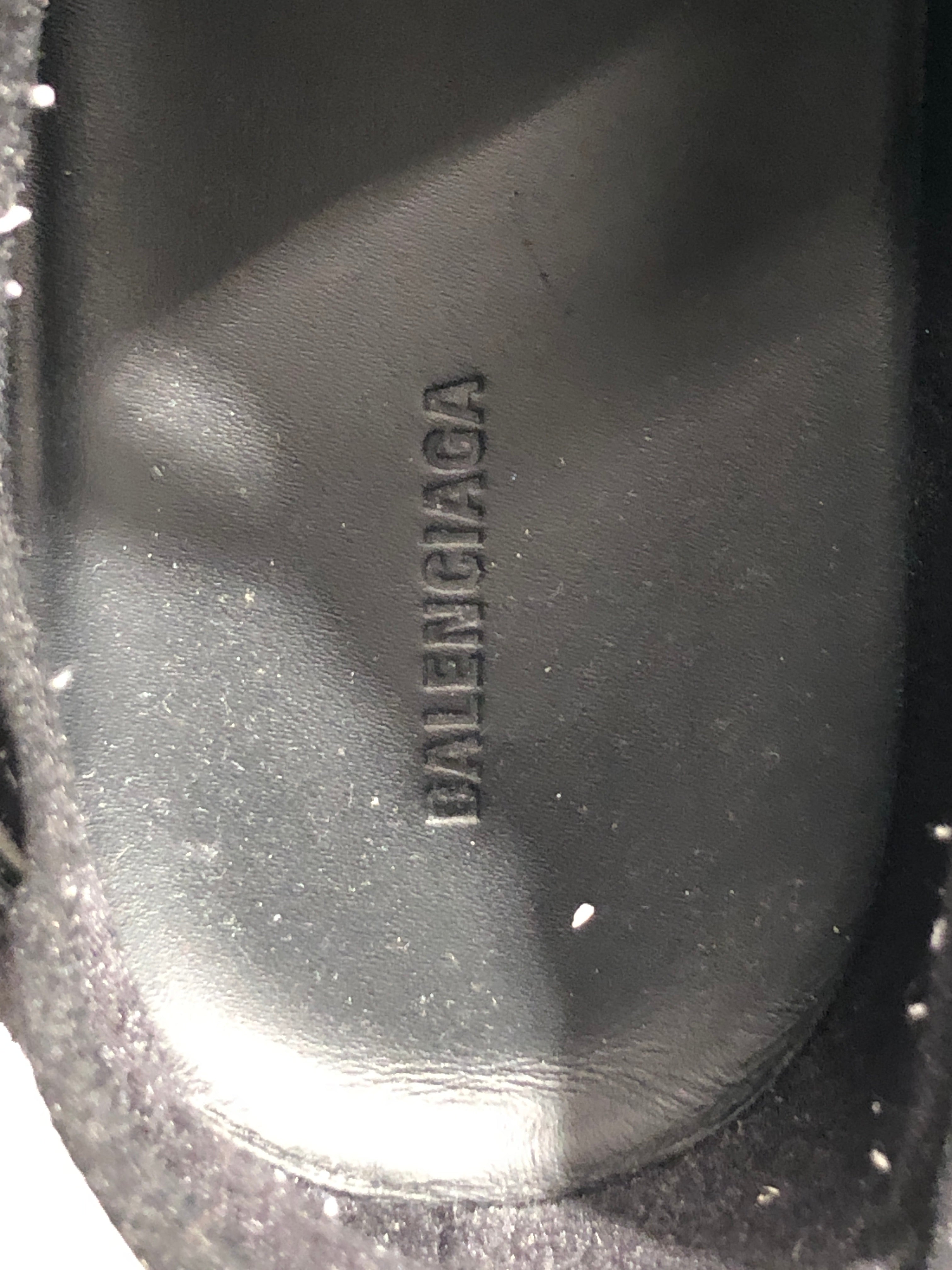 BALENCIAGA/Low-Sneakers/EU 46/Cotton/BLK/black and green sneakers view 5