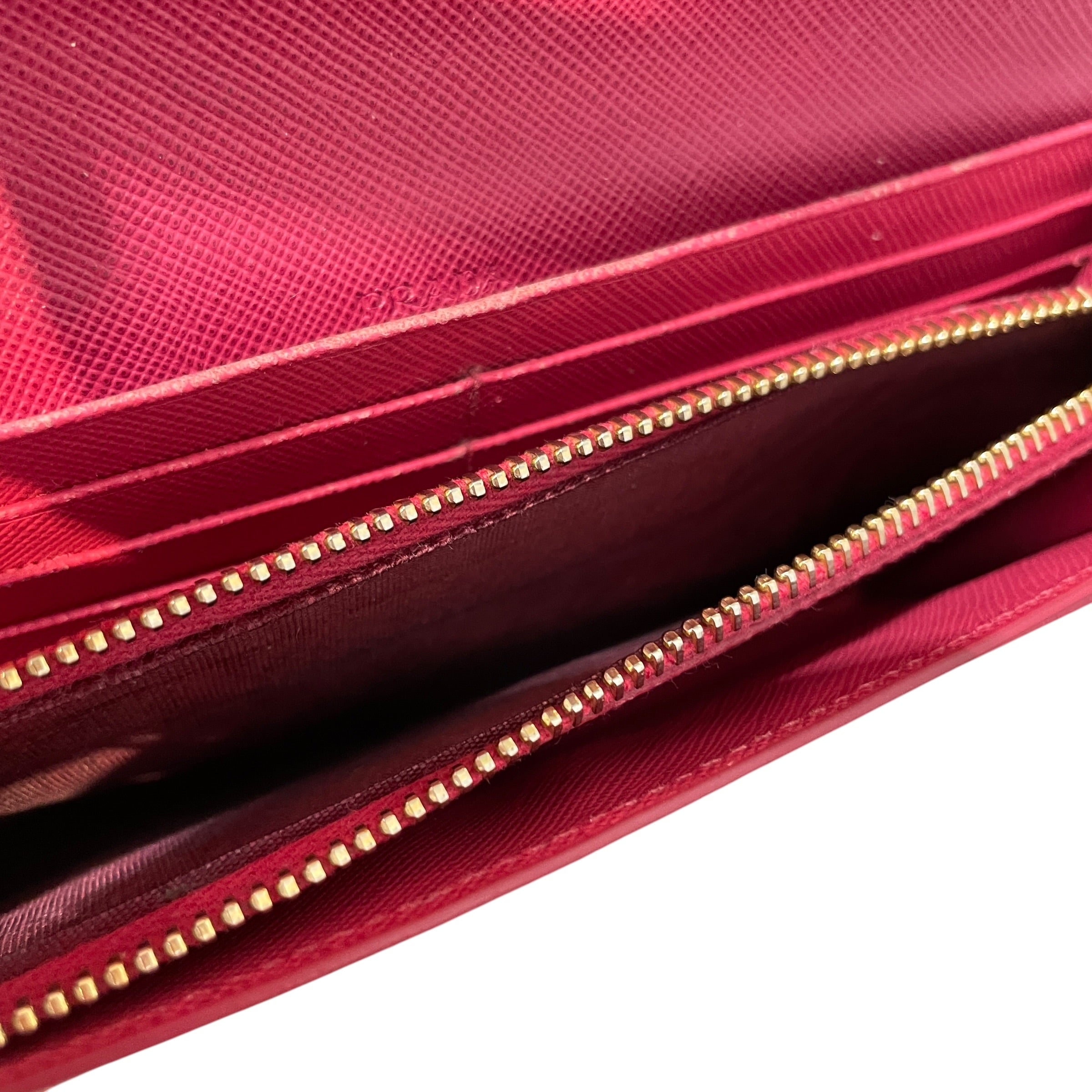 PRADA/Wallet/Monogram/Leather/PNK/c view 2