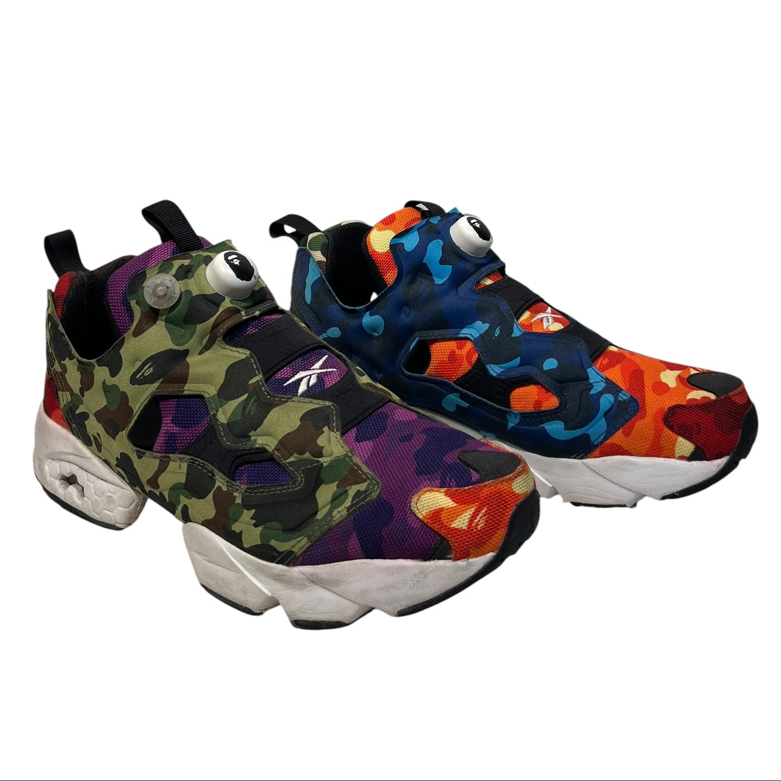 Reebok/A BATHING APE/Low-Sneakers/US 10/Camouflage/Cotton/MLT/Instapump fury view 1