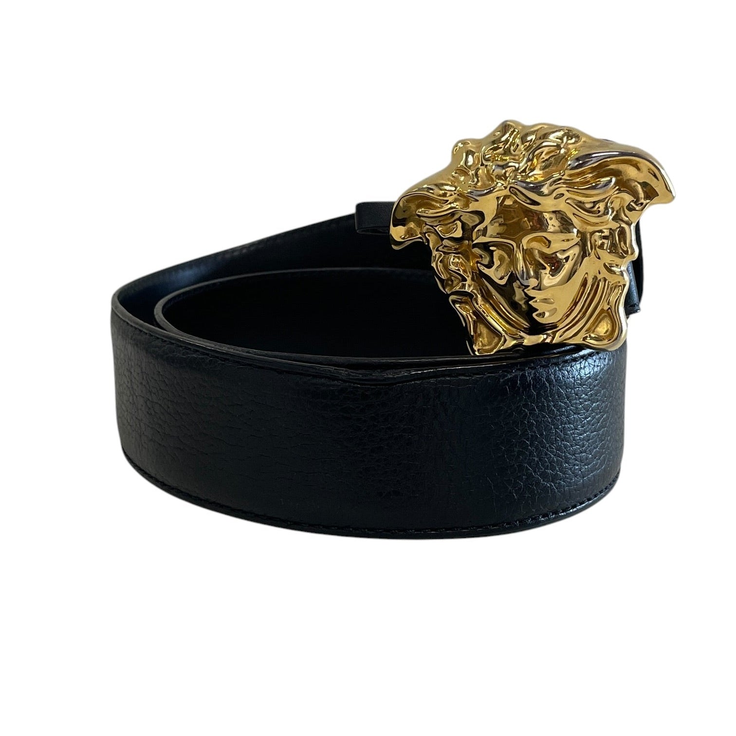 VERSACE/Belt/Leather/BLK/M's/GLD MEDUSA BUCKLE/ 85/34 view 1
