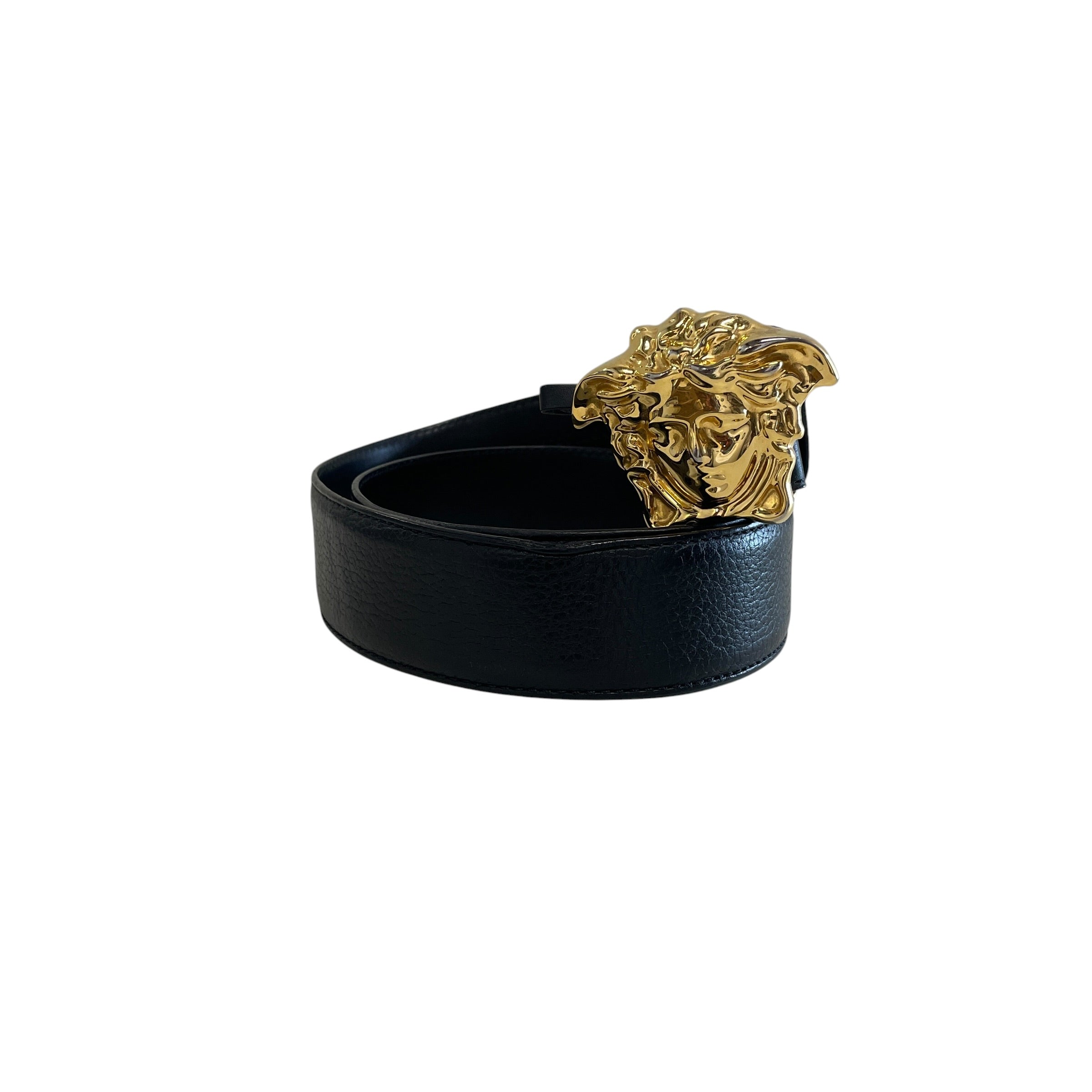 VERSACE/Belt/Leather/BLK/M's/GLD MEDUSA BUCKLE/ 85/34 view 1