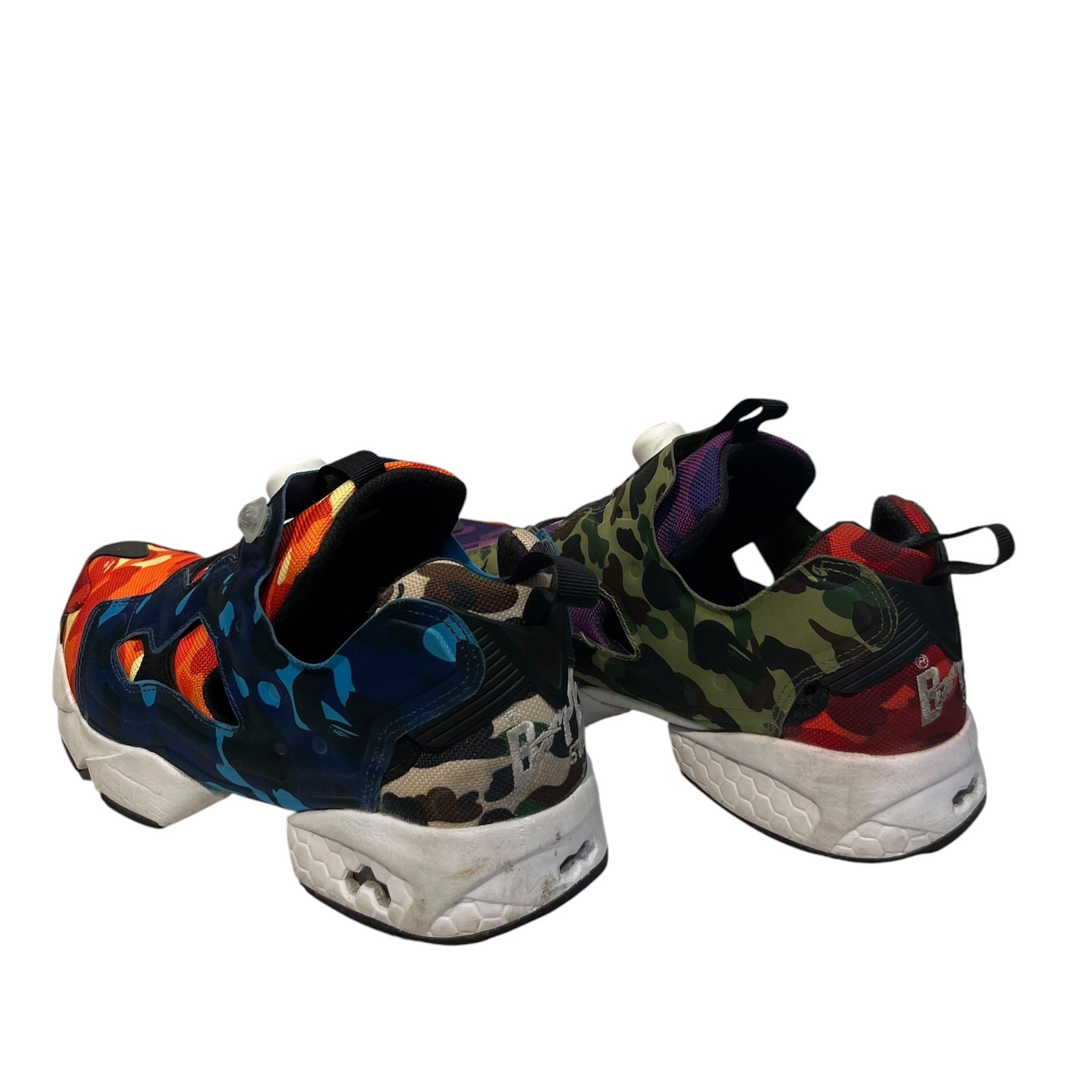 Reebok/A BATHING APE/Low-Sneakers/US 10/Camouflage/Cotton/MLT/Instapump fury view 2