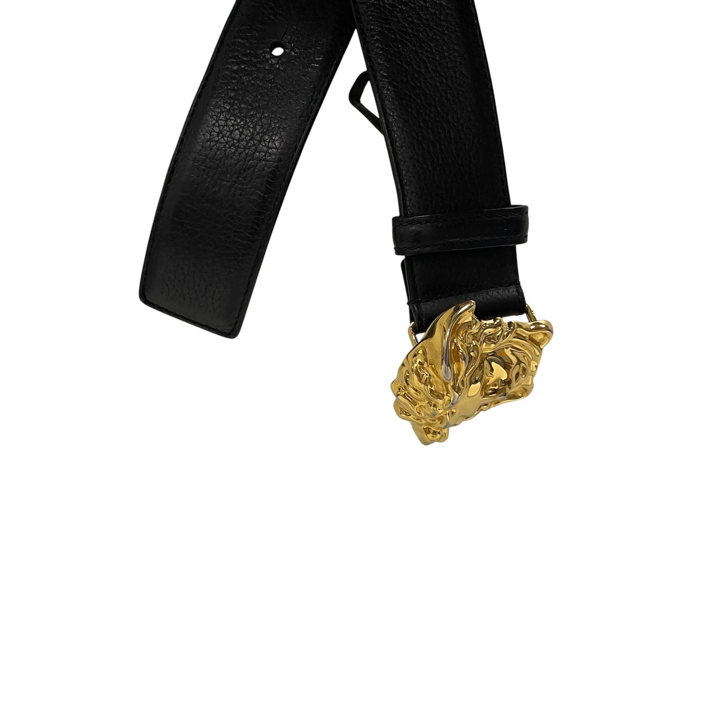 VERSACE/Belt/Leather/BLK/M's/GLD MEDUSA BUCKLE/ 85/34 view 2