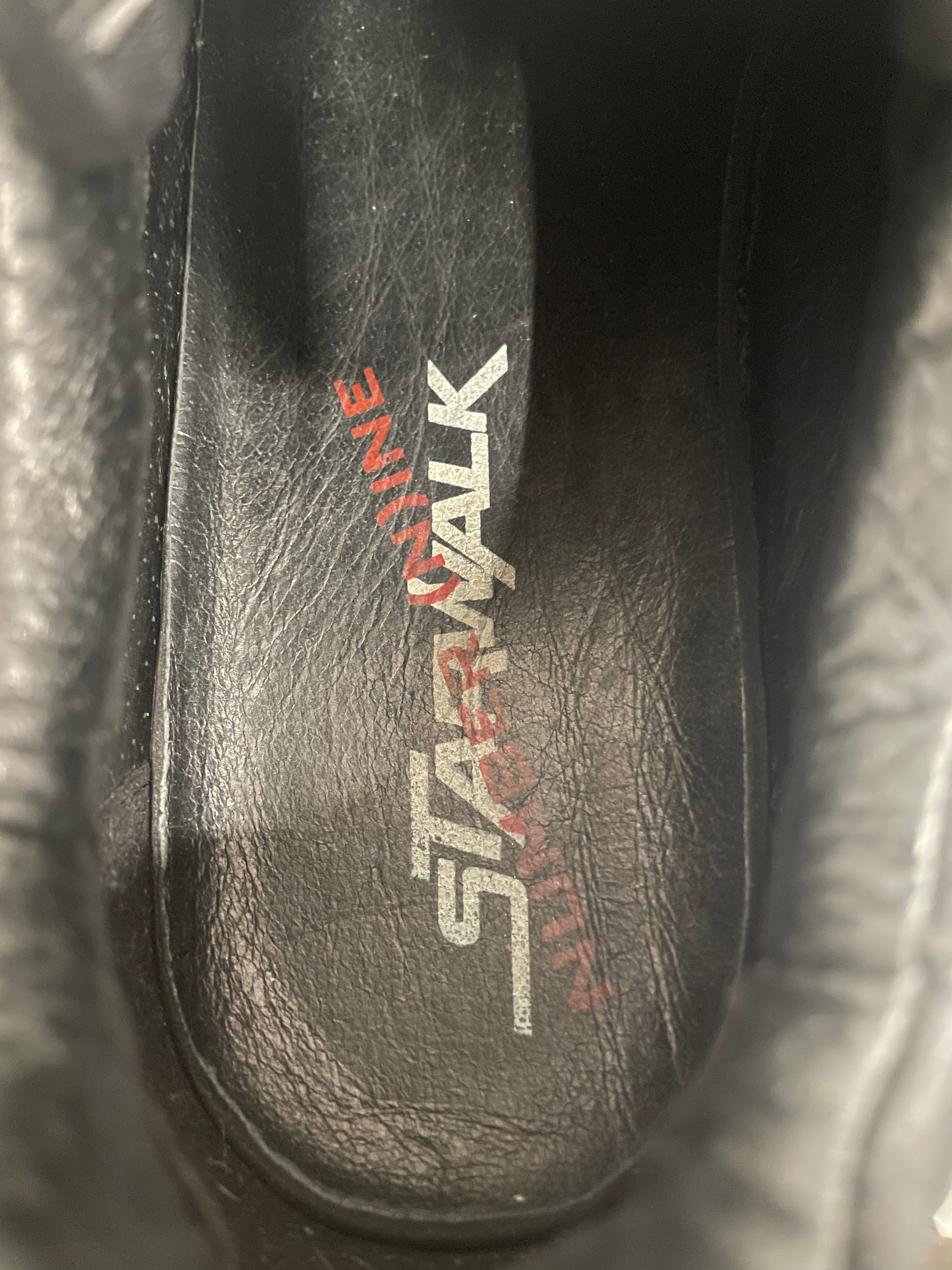 NUMBER (N)INE/Low-Sneakers/US 8/Leather/BLK/SKYWALK FORCE view 3