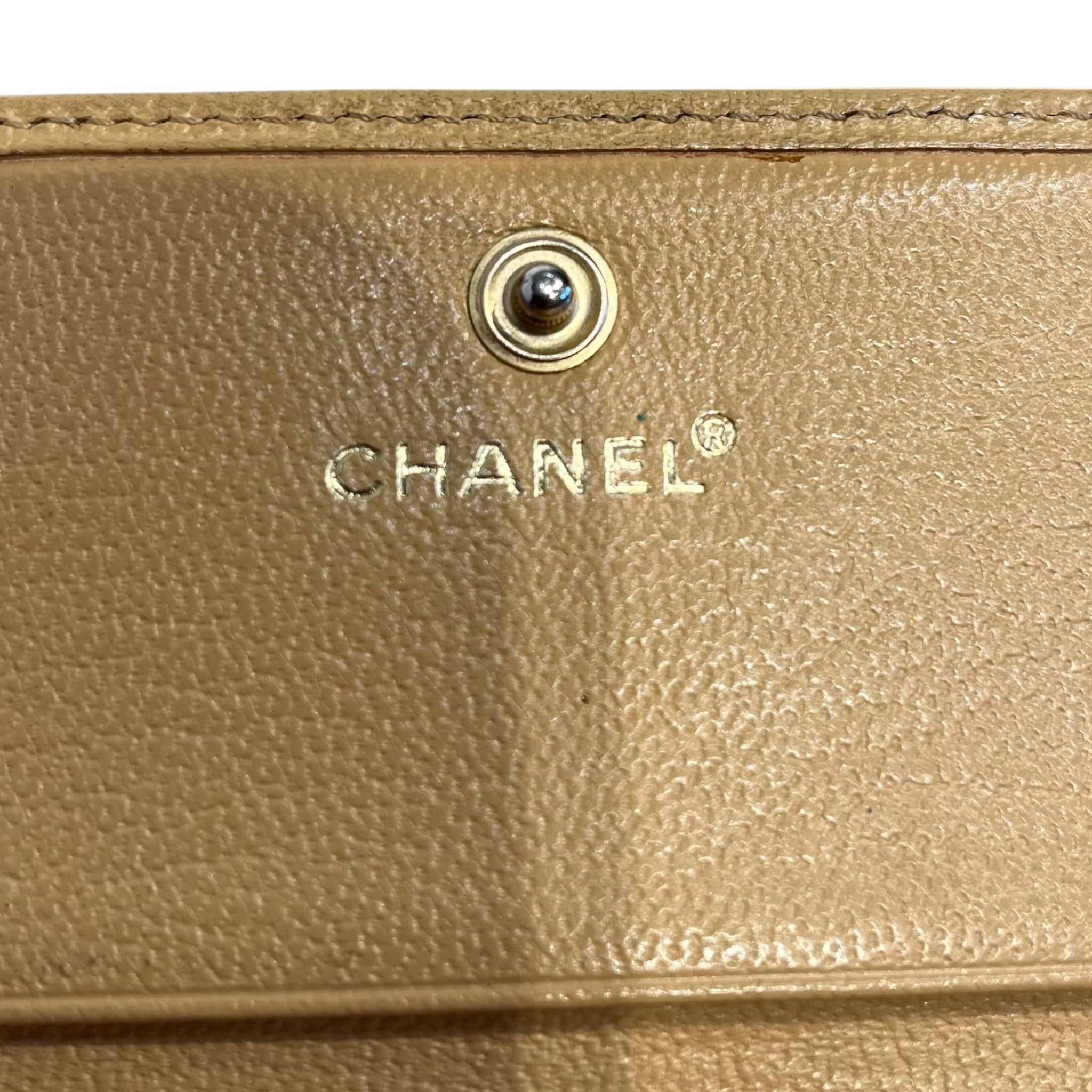 CHANEL/Wallet/Leather/BEG/L's/vintage chanel silver tone view 5