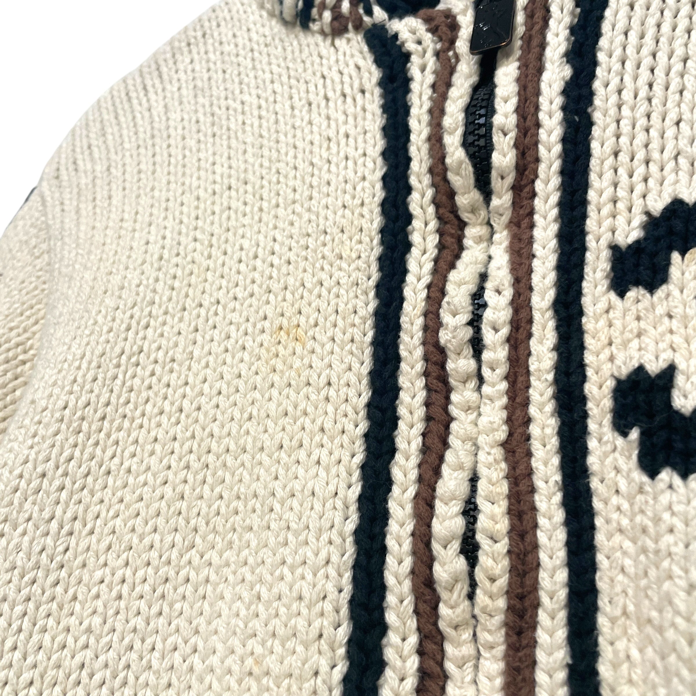 HYSTERIC GLAMOUR/Sweater/All Over Print/Cotton/CRM/Yarn Sweater view 3