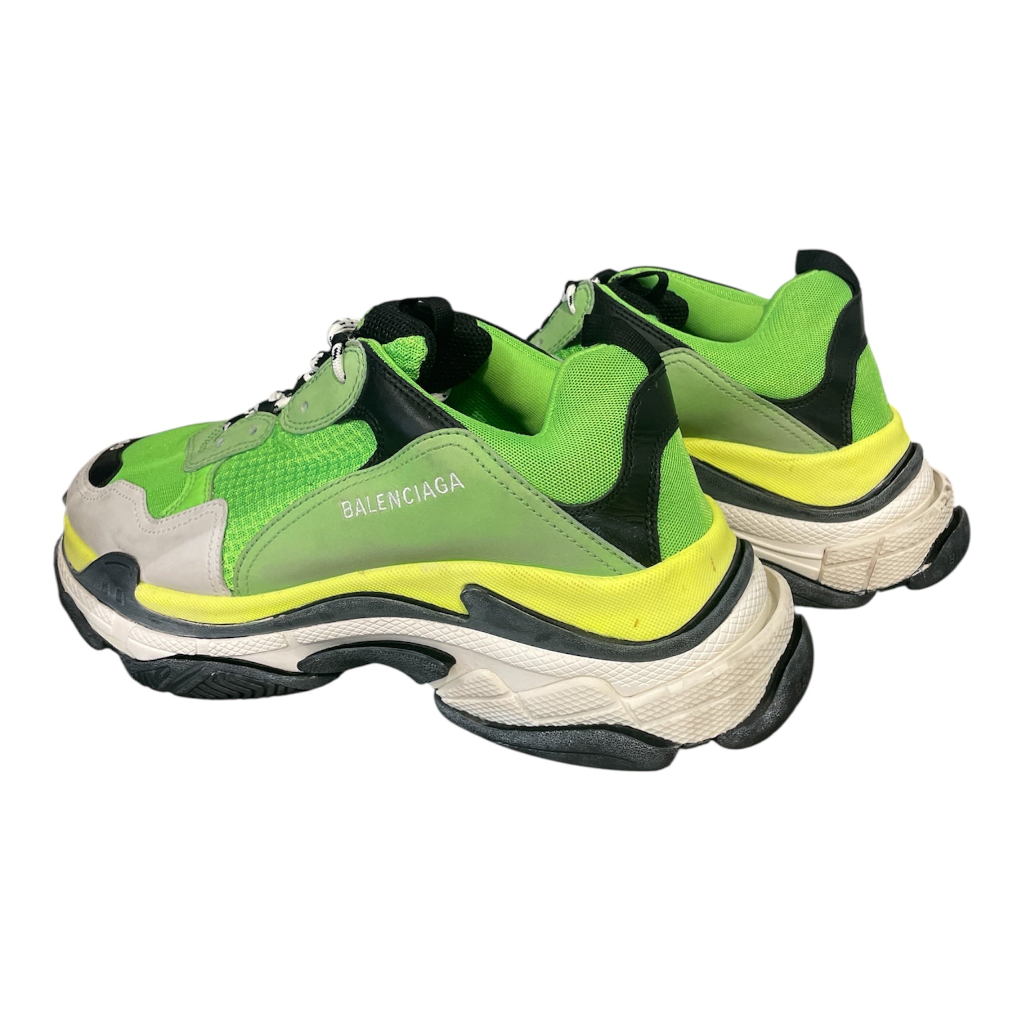 BALENCIAGA/Low-Sneakers/US 13/Cotton/GRN/tripple s view 2