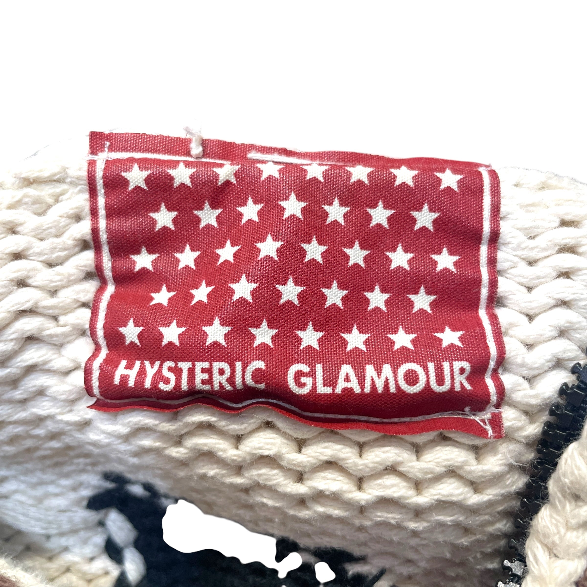 HYSTERIC GLAMOUR/Sweater/All Over Print/Cotton/CRM/Yarn Sweater view 6