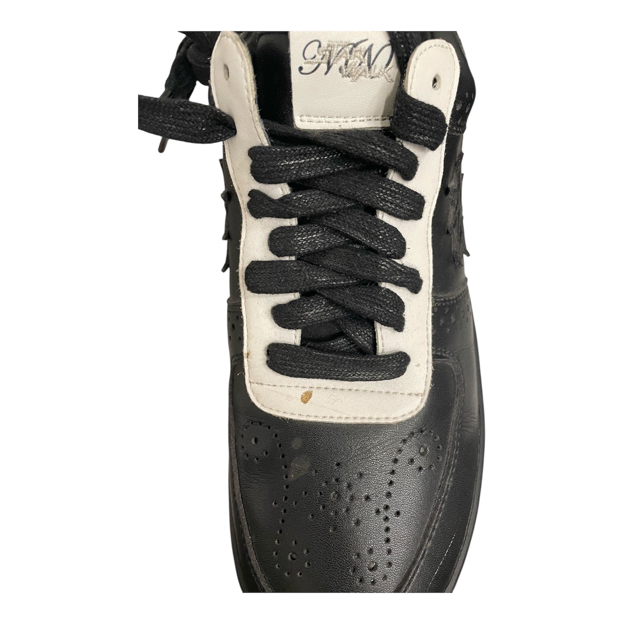 NUMBER (N)INE/Low-Sneakers/US 8/Leather/BLK/SKYWALK FORCE view 6