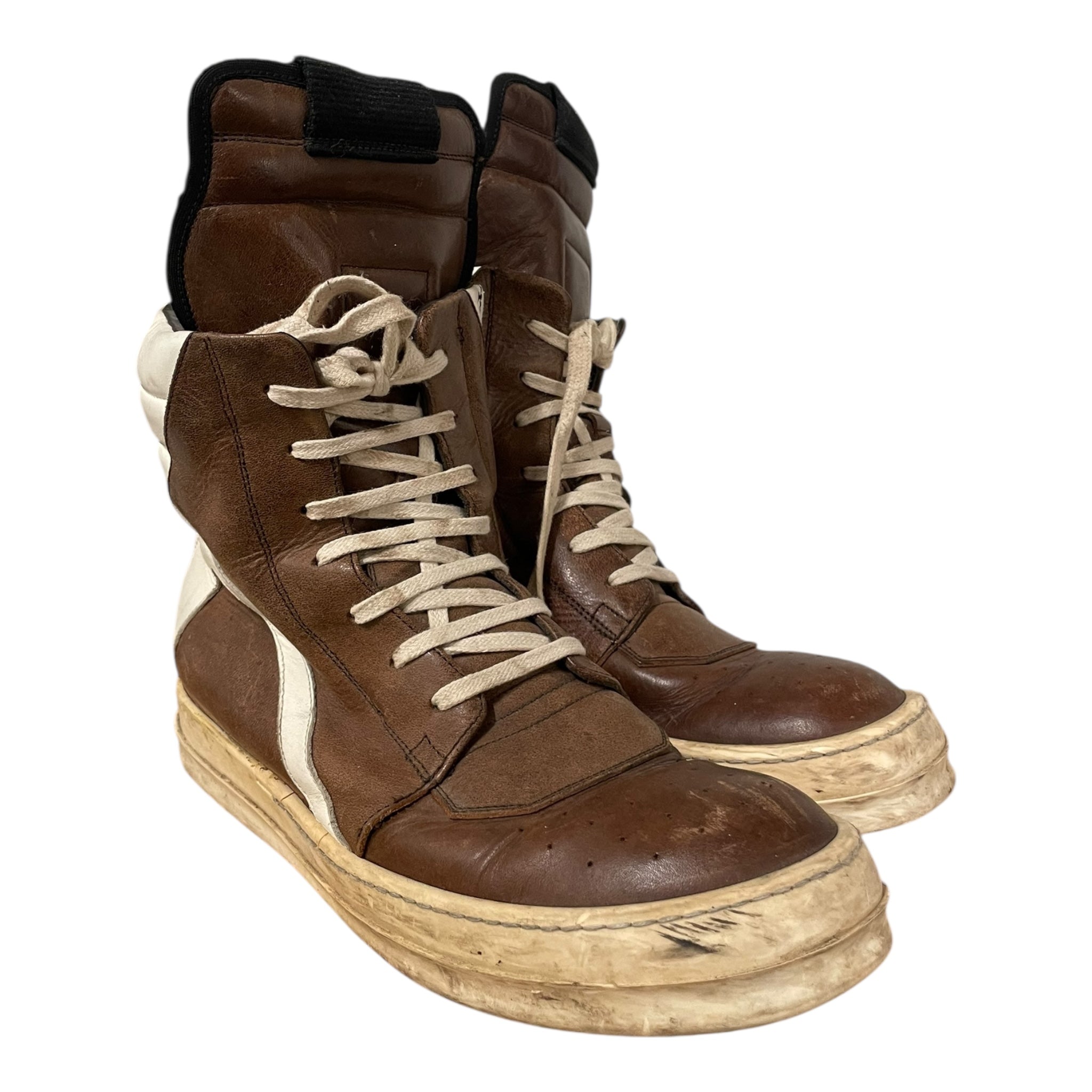 Rick Owens/Hi-Sneakers/EU 40/Leather/BRW/68811 geobasket view 1
