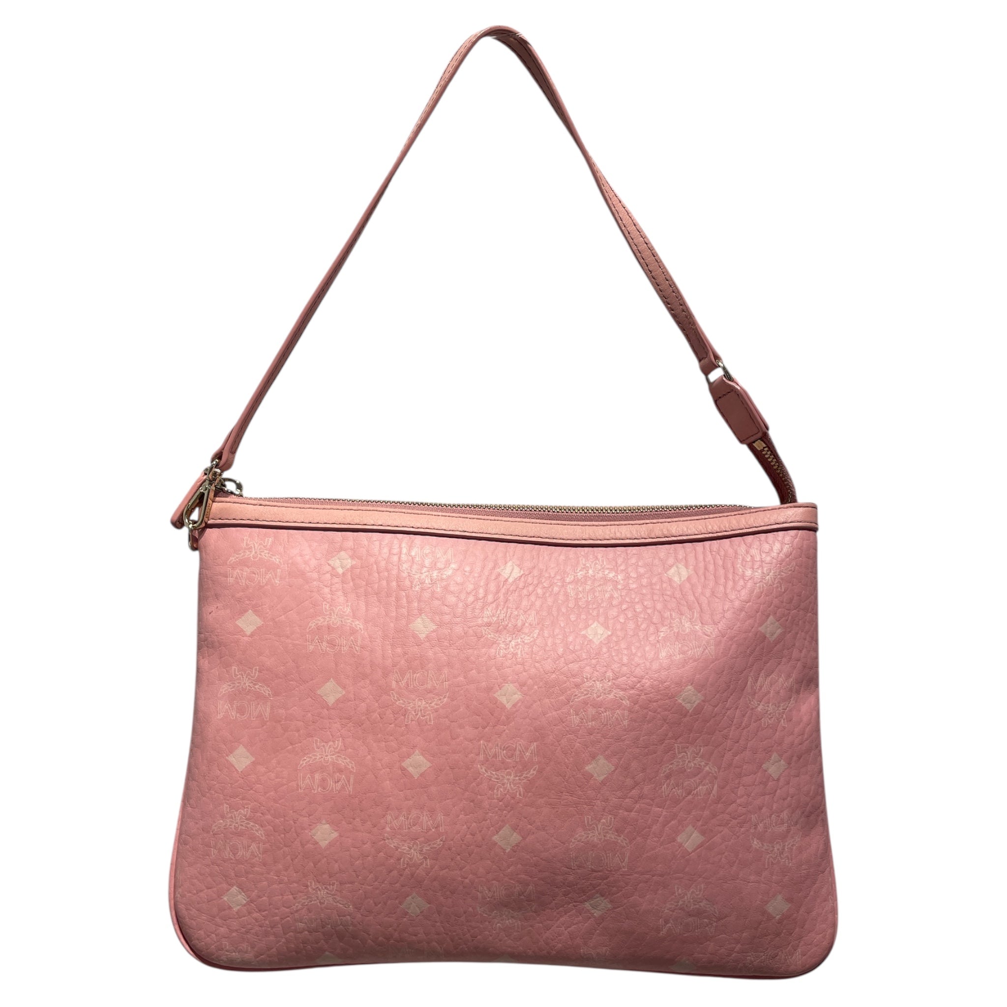 MCM/Hand Bag/Monogram/Leather/PNK/MCM Pink Visestos Pouch view 1