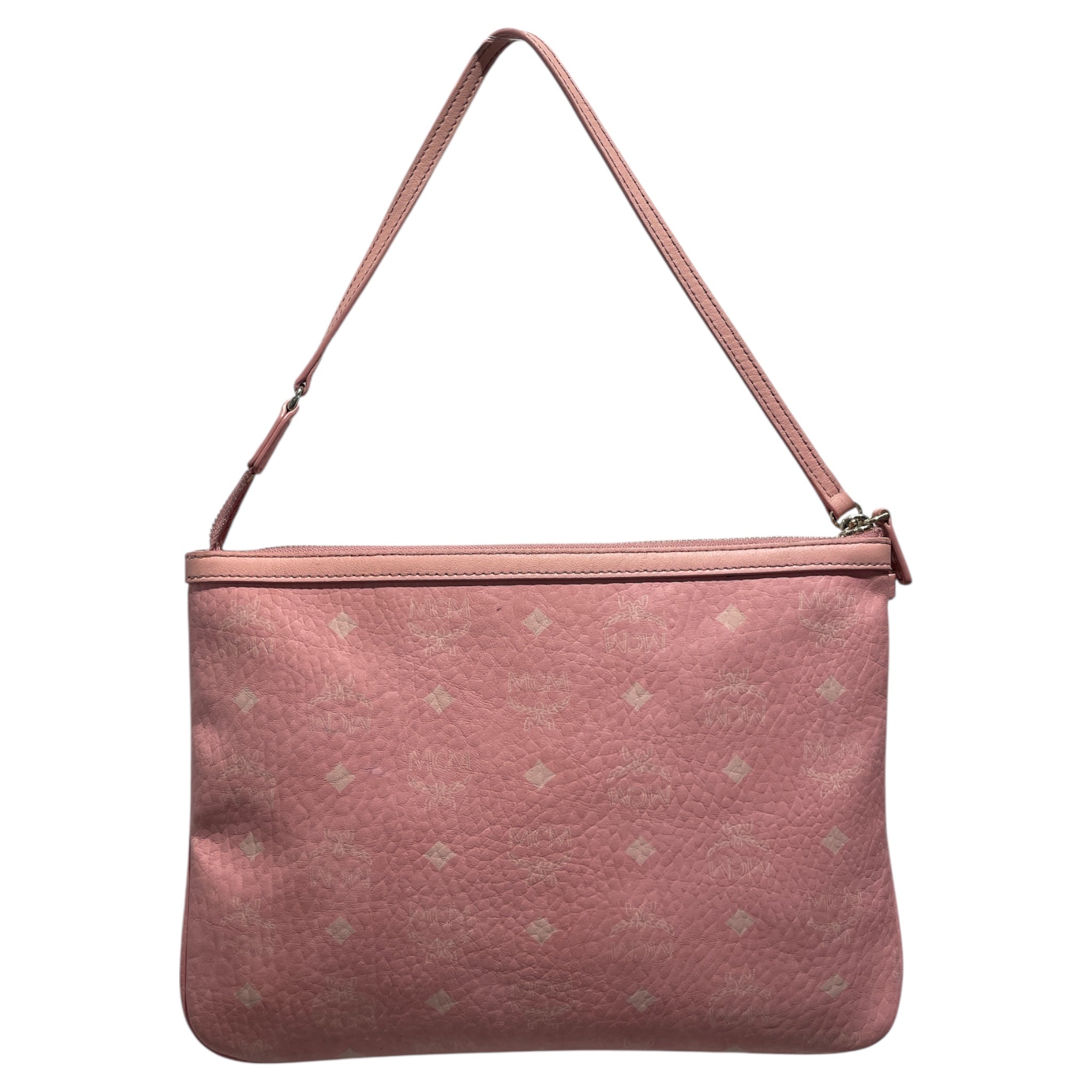 MCM/Hand Bag/Monogram/Leather/PNK/MCM Pink Visestos Pouch view 2