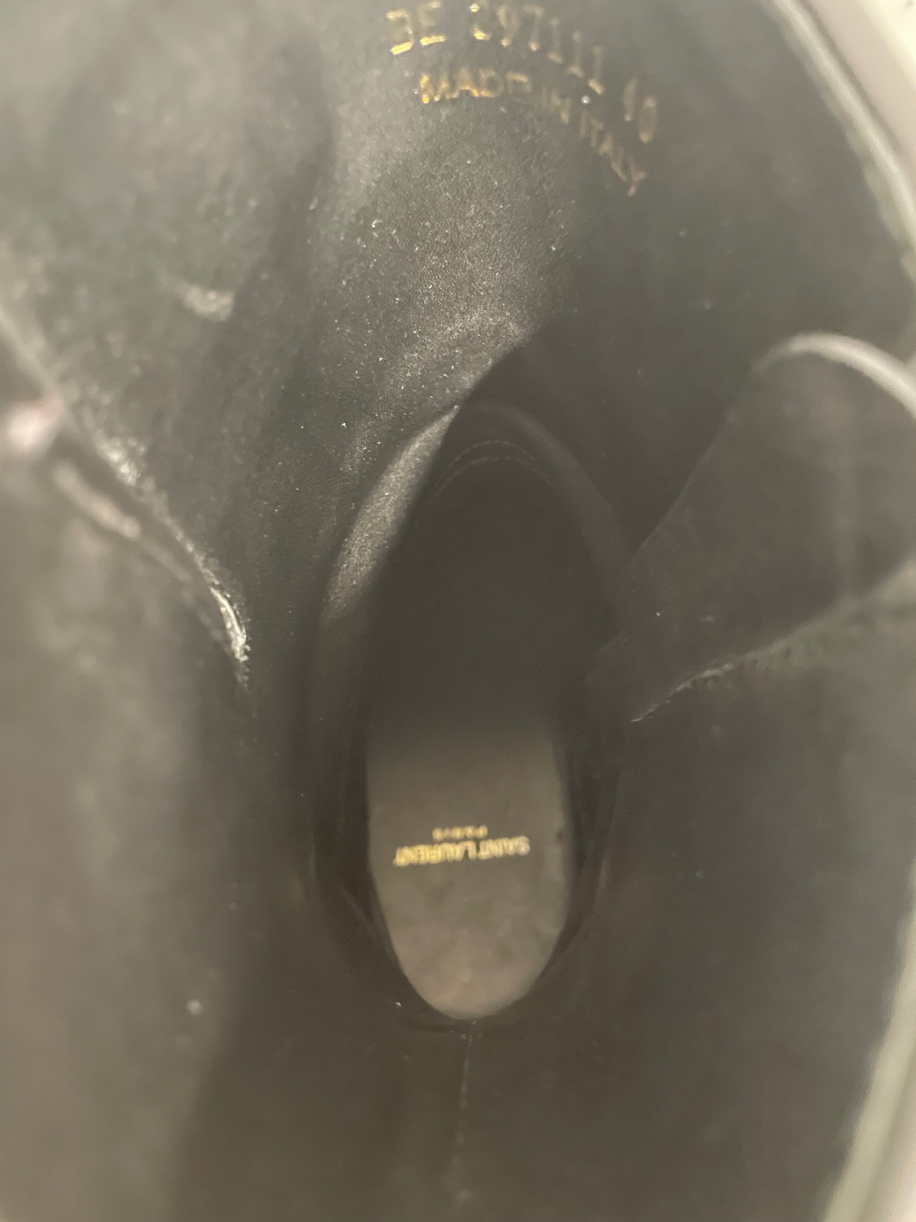SAINT LAURENT/Boots/EU 40/Leather/BLK/f/w17 hedi moto boots view 3