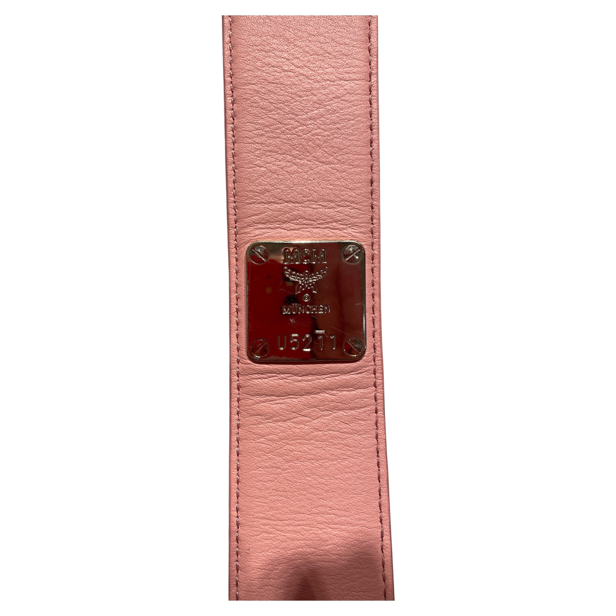 MCM/Tote Bag/Monogram/PNK/Pink Visestos Shopper Tote view 3